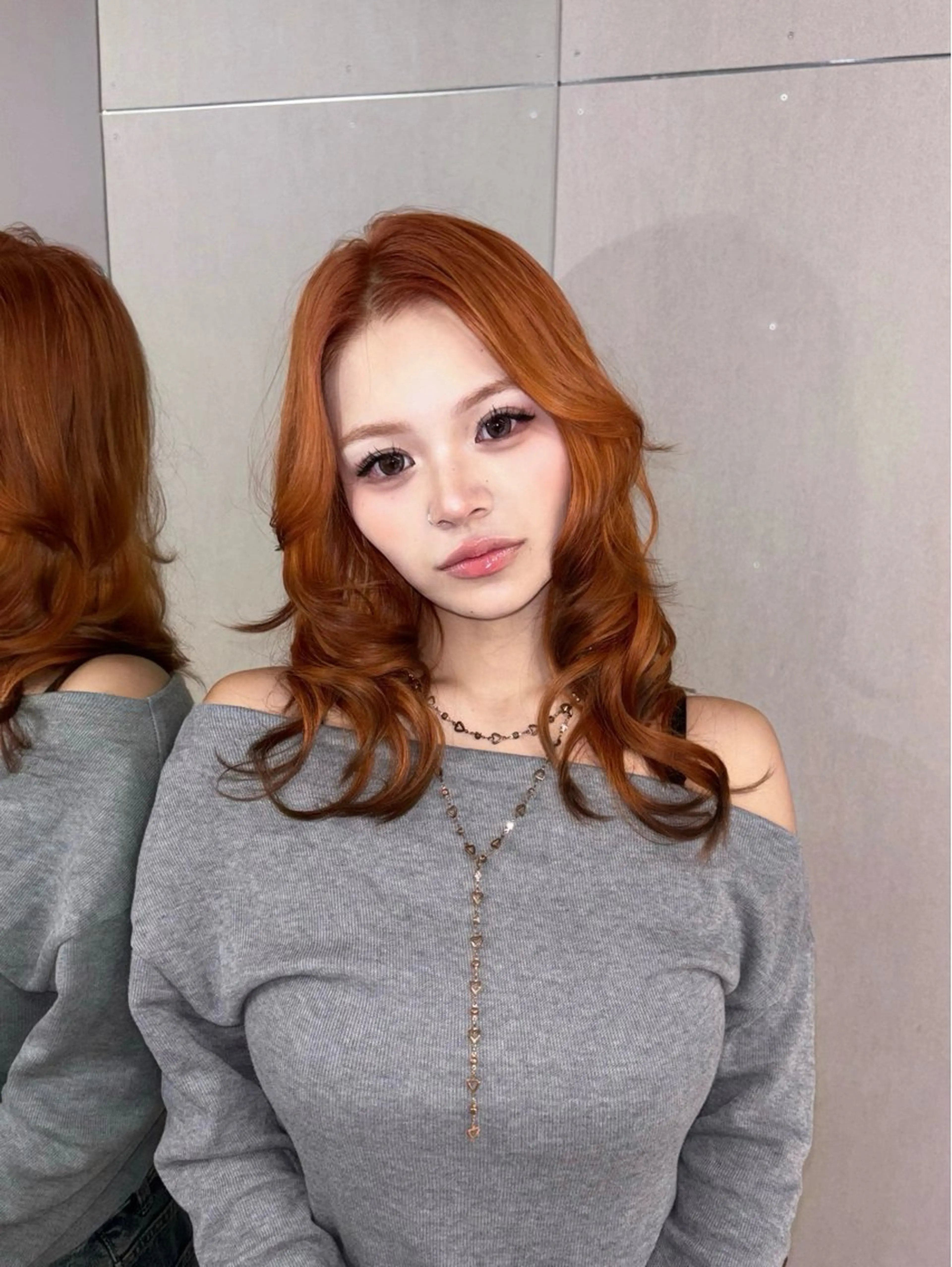 根元ブリーチリタッチ ＋ カラー ＋ カットの写真