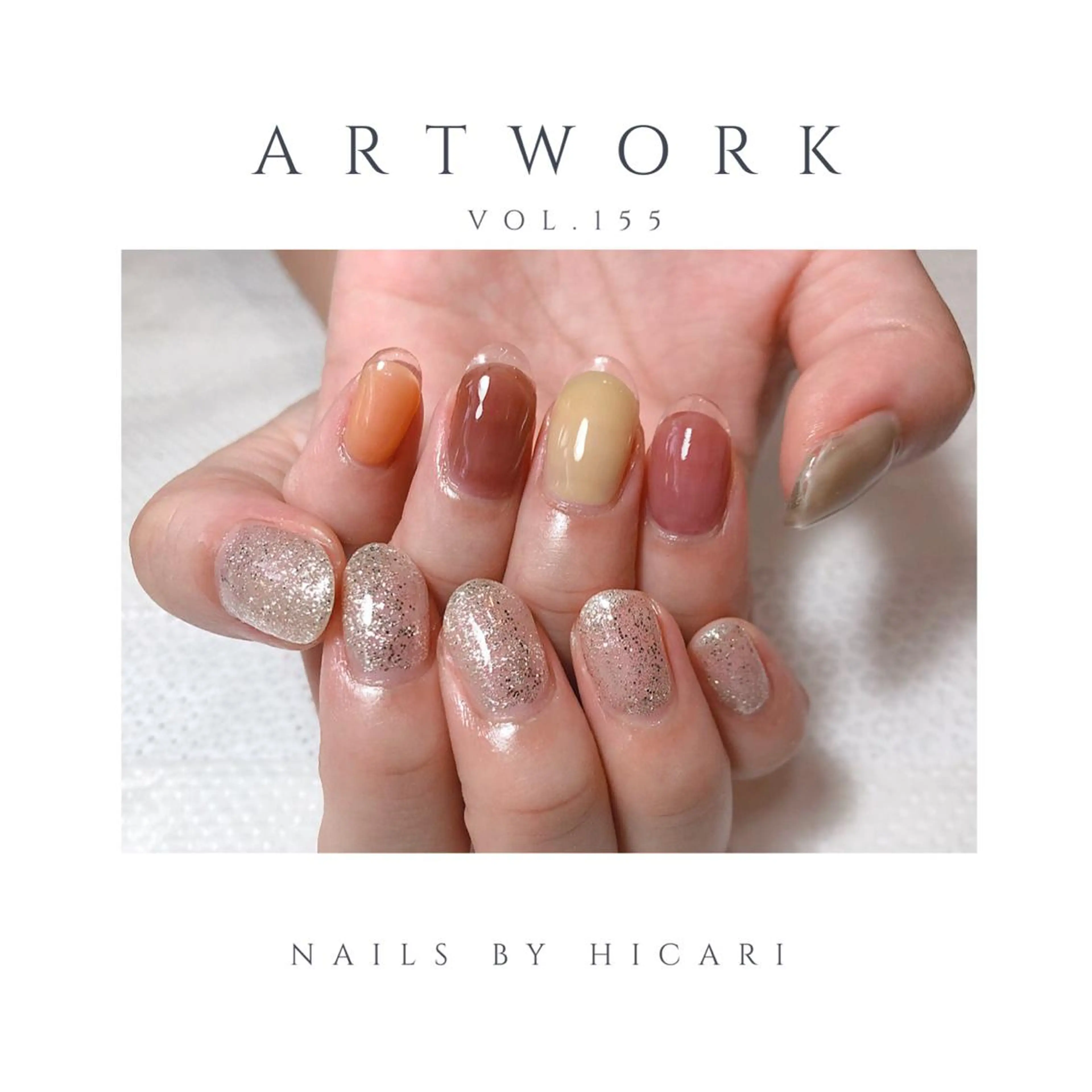 ショート カラー ネイル マツエク・マツパ illum hicariのネイルデザイン