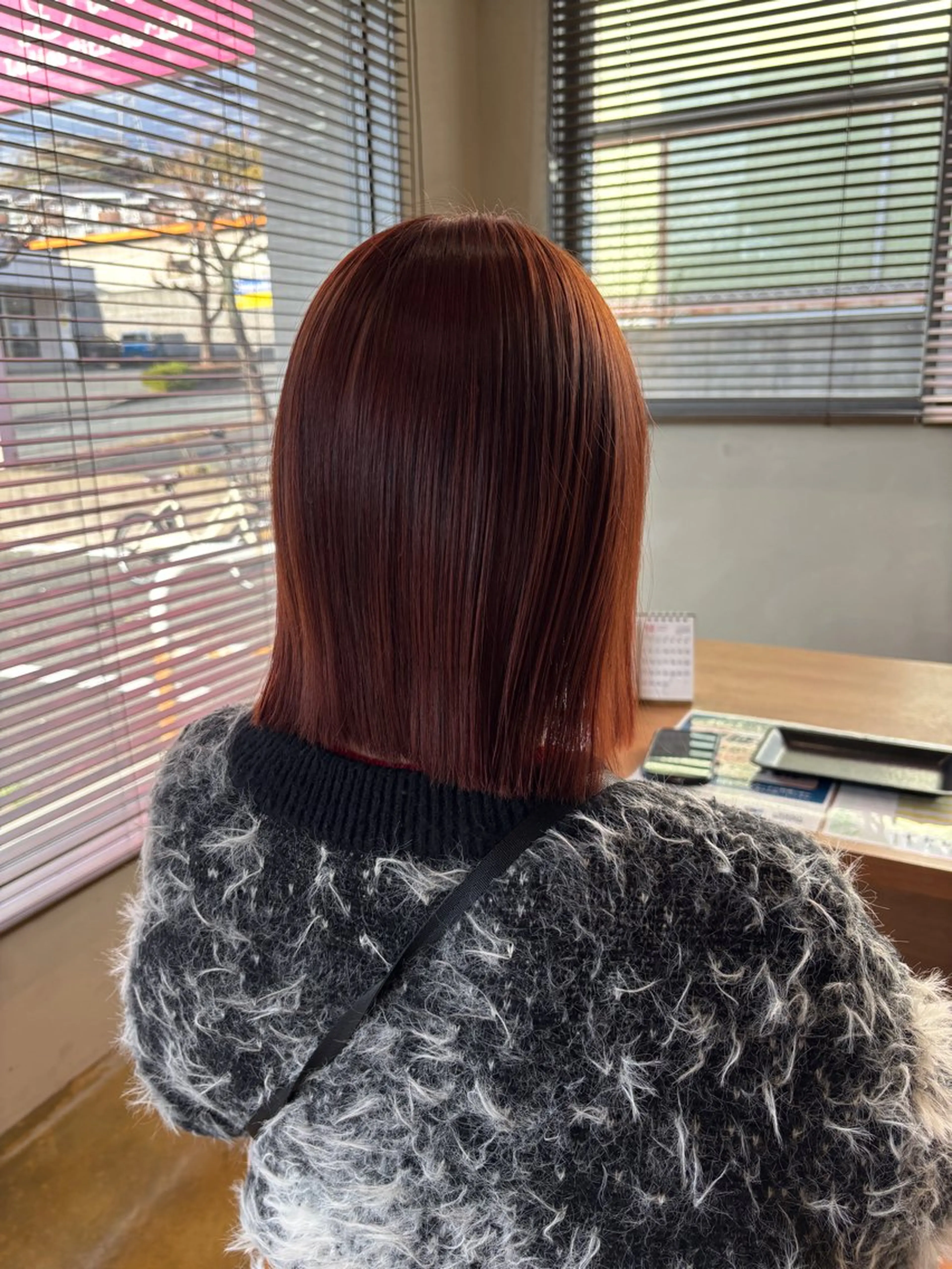 カラー ブラウンカラー レッドカラー カノエ下関熊野店 /AOIのヘアスタイル