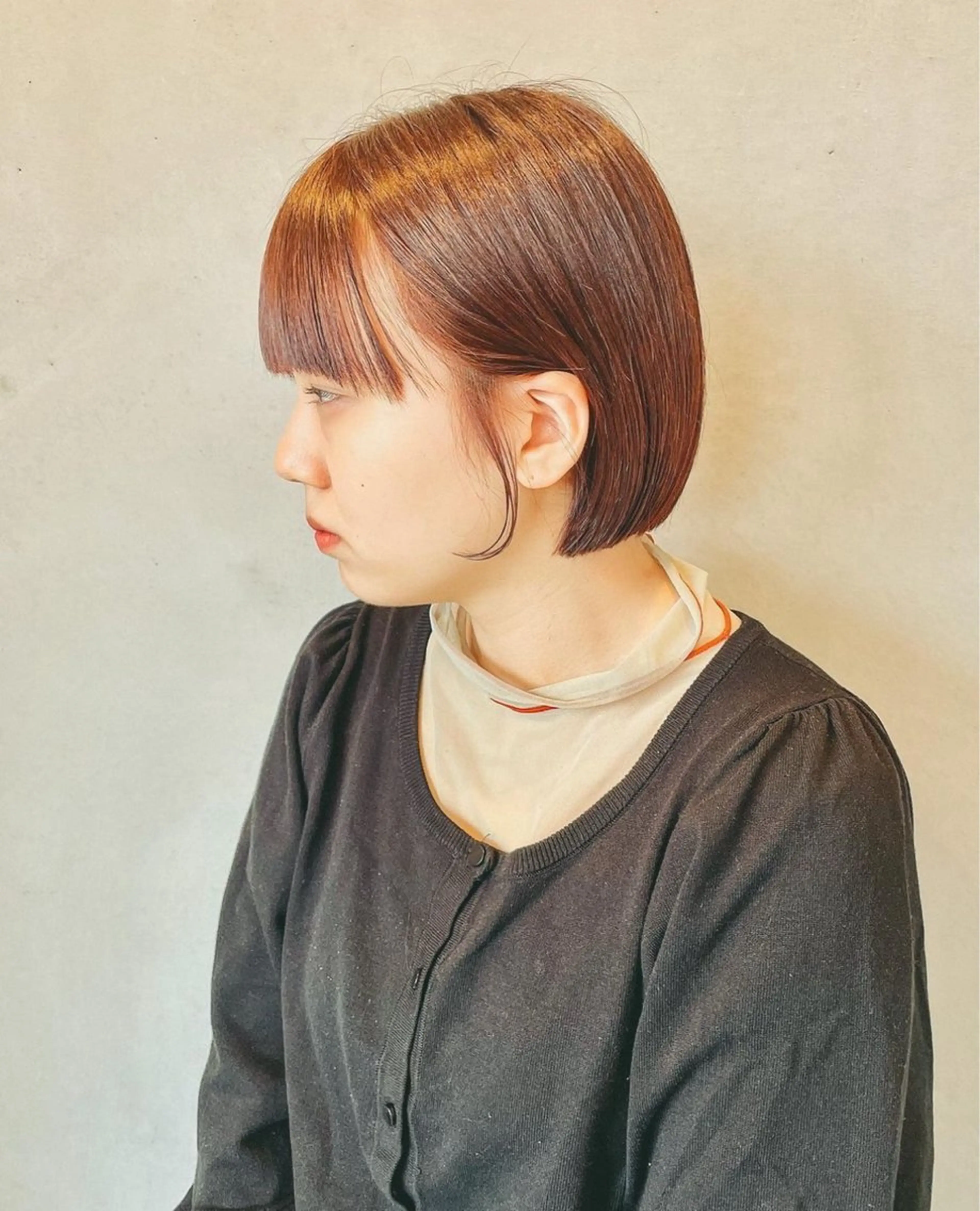 ミディアム シャドウパーマ/ツイ スト/近藤百華🎀のヘアスタイル