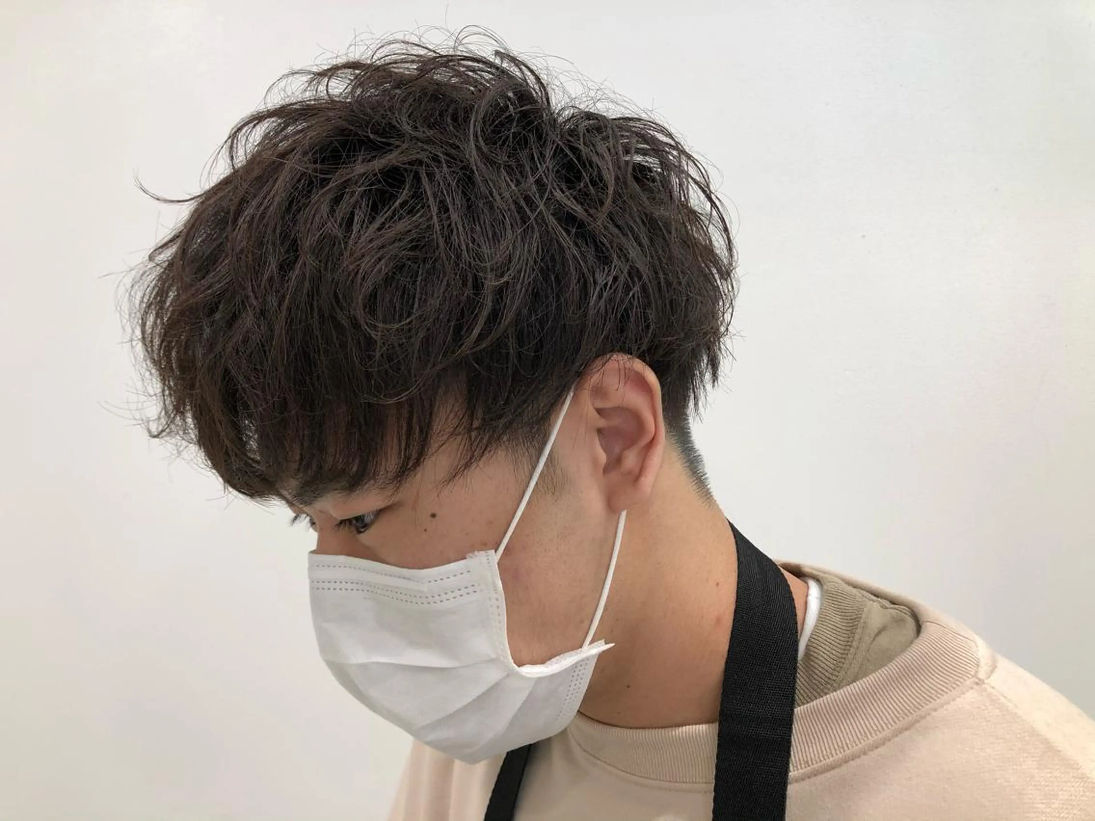 パーマ メンズ BABY 艶髪暗髪ヘア💖達人のヘアスタイル