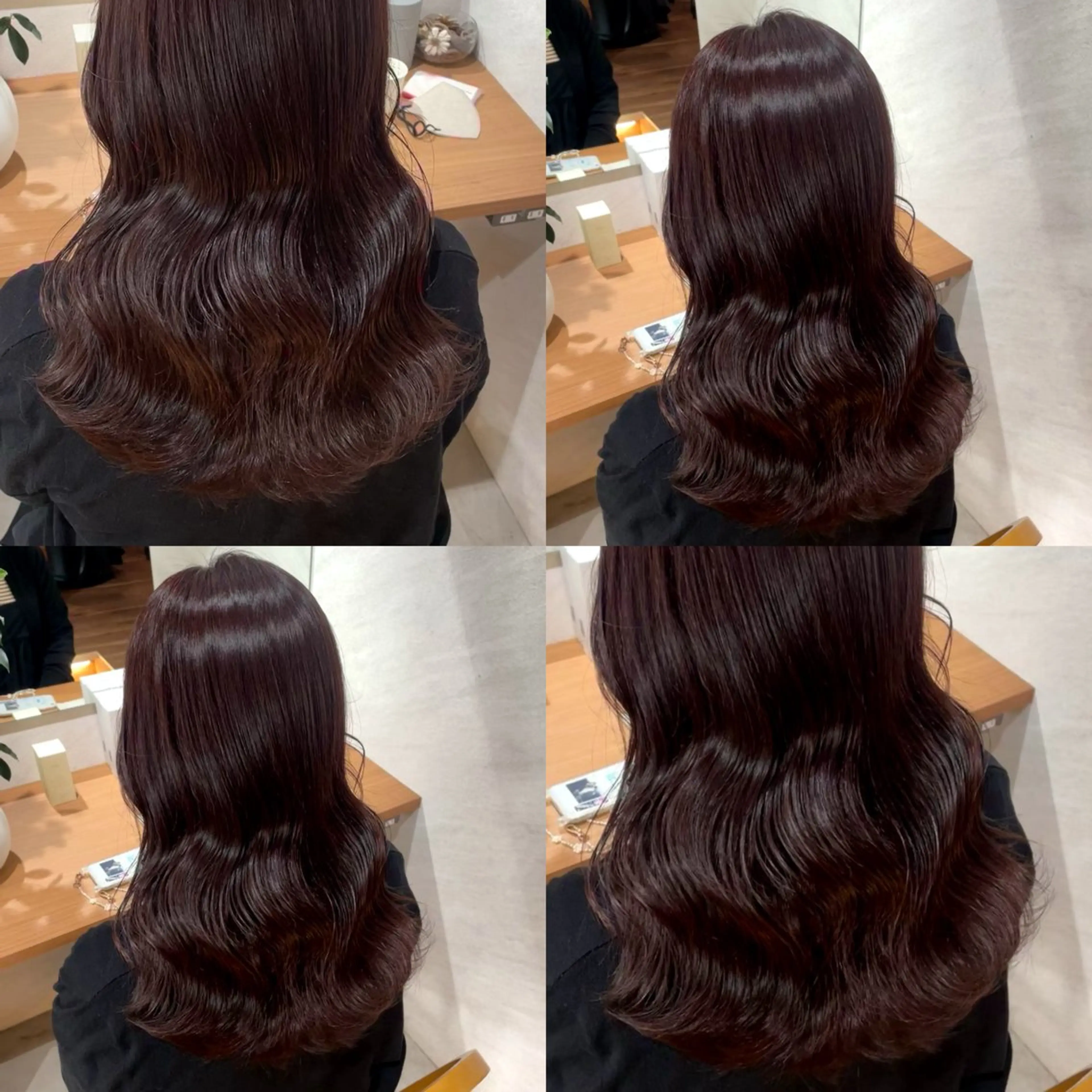 セミロング ピンクブラウン ヘアカラー トリートメント 🎀カラー ✨横浜／トレンドのヘアスタイル