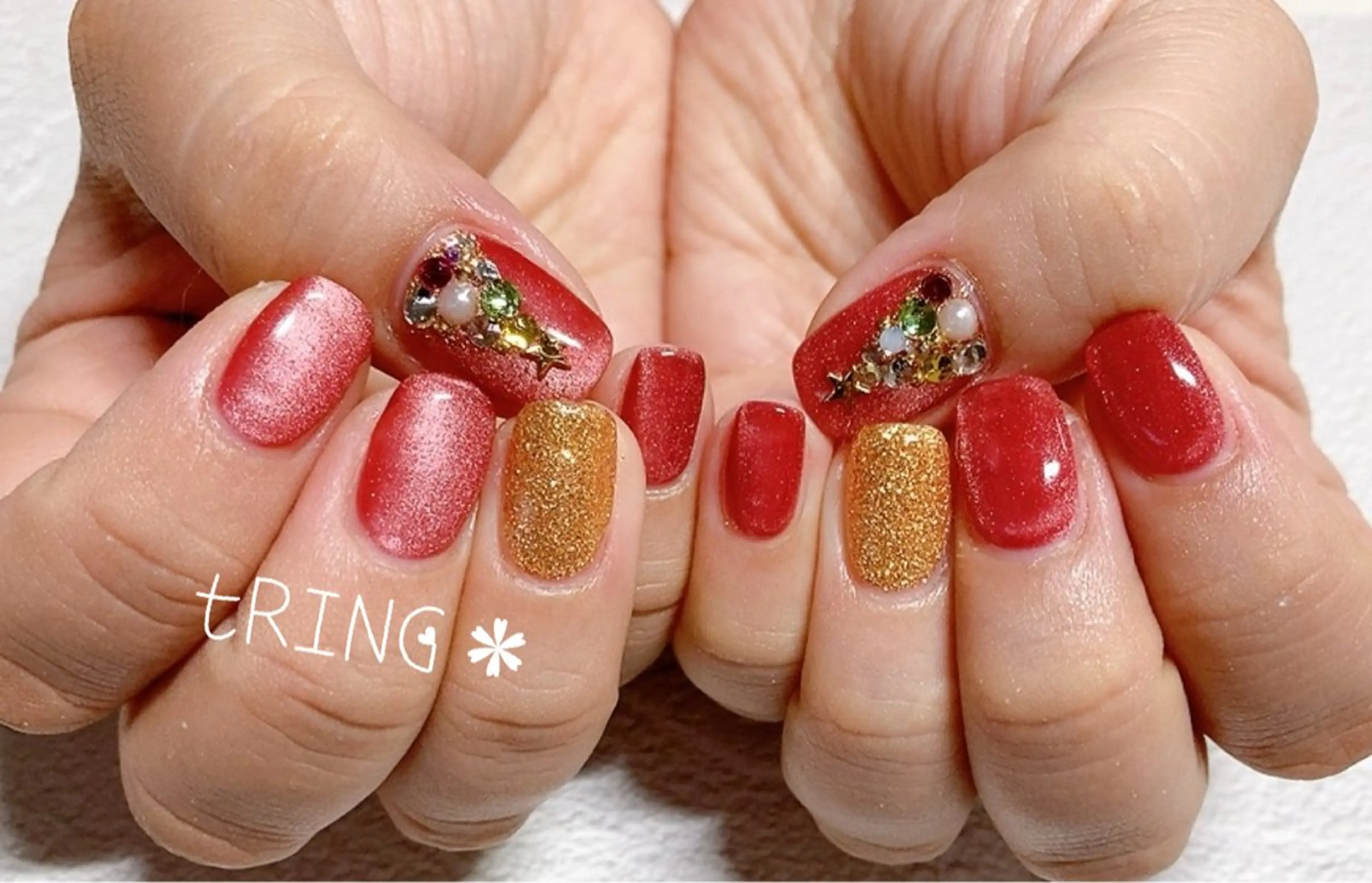 ネイル ハンドネイル tRING＊ しいの木台のネイルデザイン