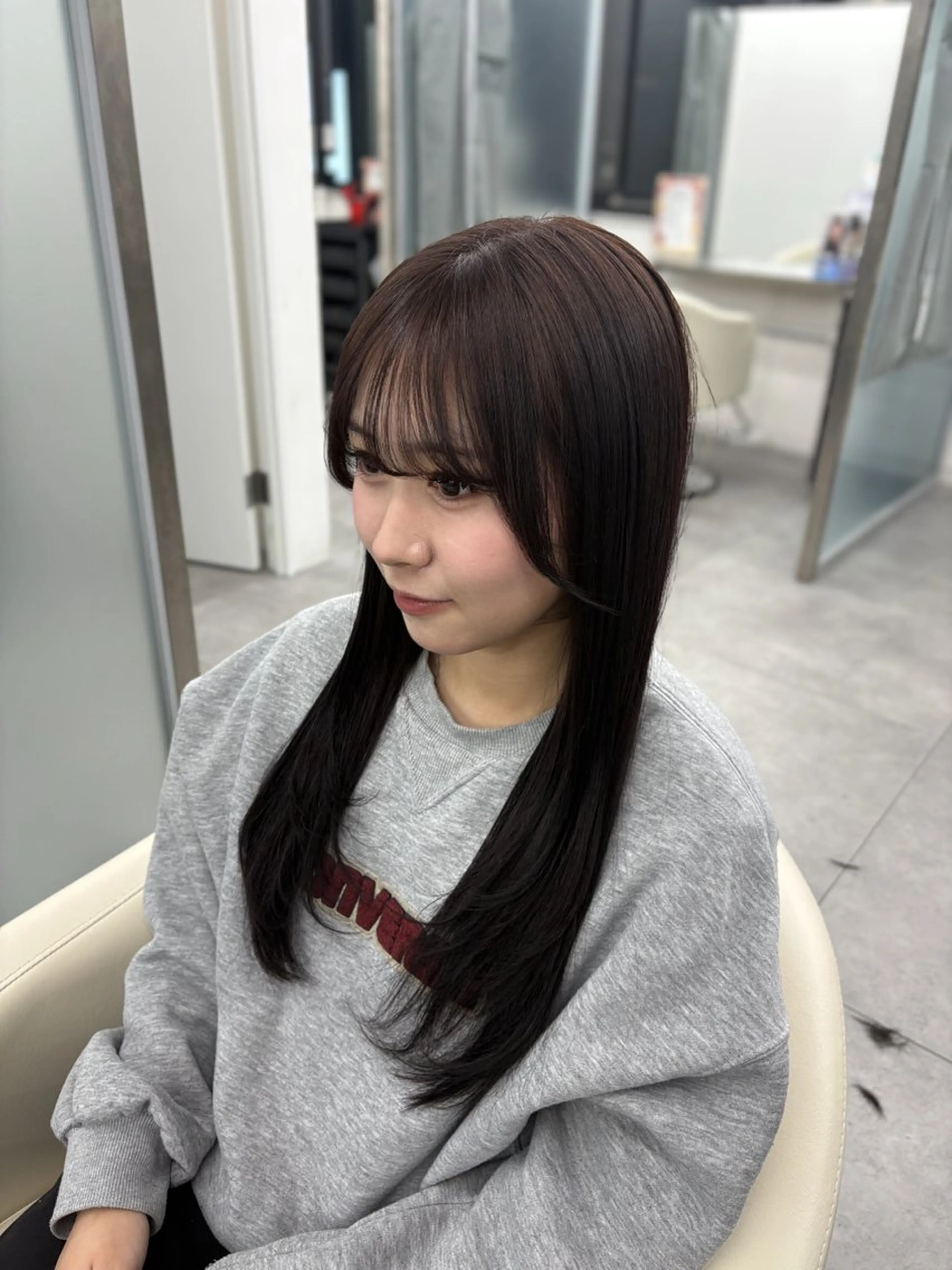 ロング カラー カット ヘアカラー トリートメント トレンド甘めガーリー Mizuki☁️🫧のヘアスタイル