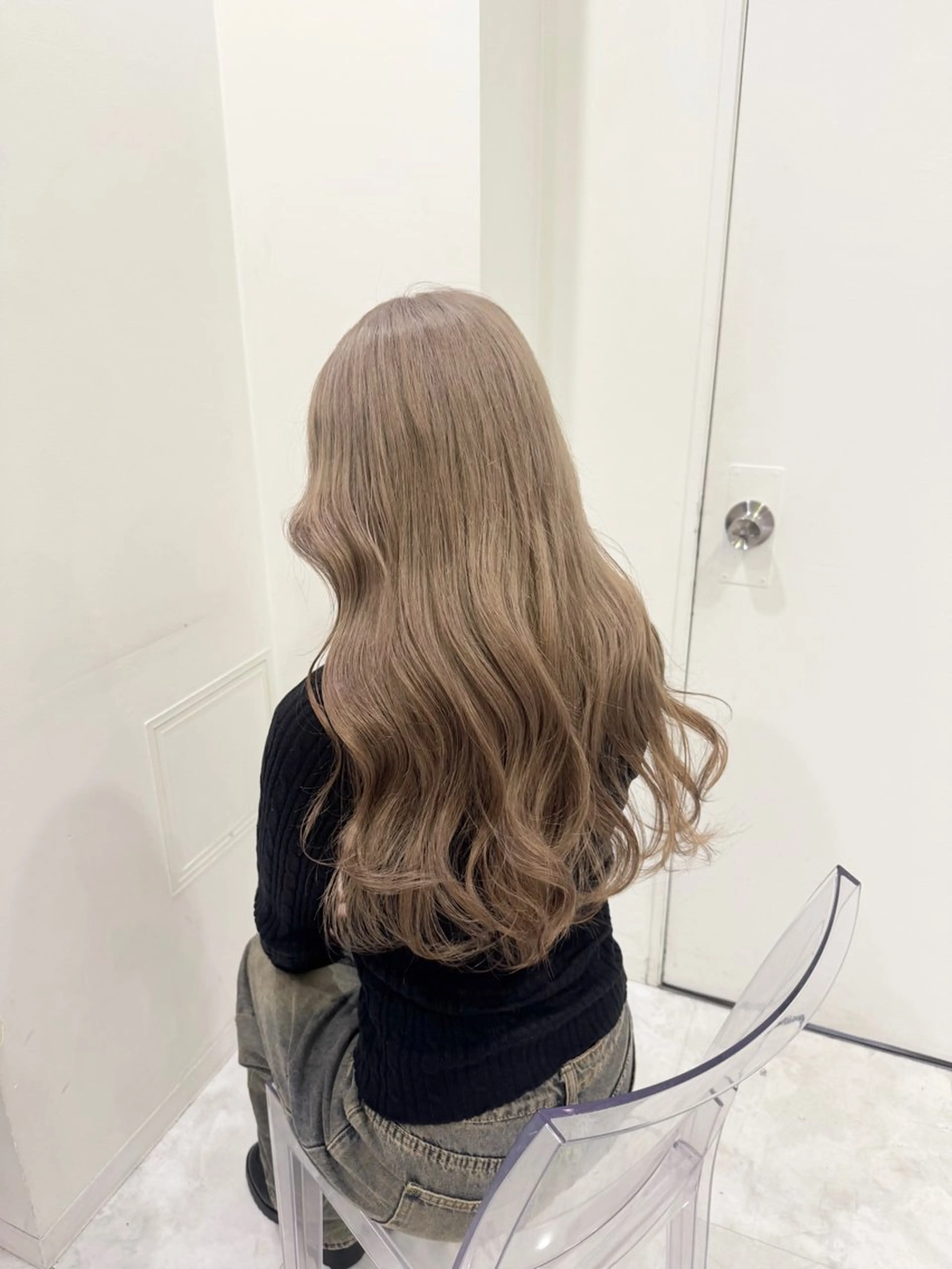 カラー ヘアカラー トリートメント ヘアセット 透明感ベージュ🤎 manami👒🌿のヘアスタイル