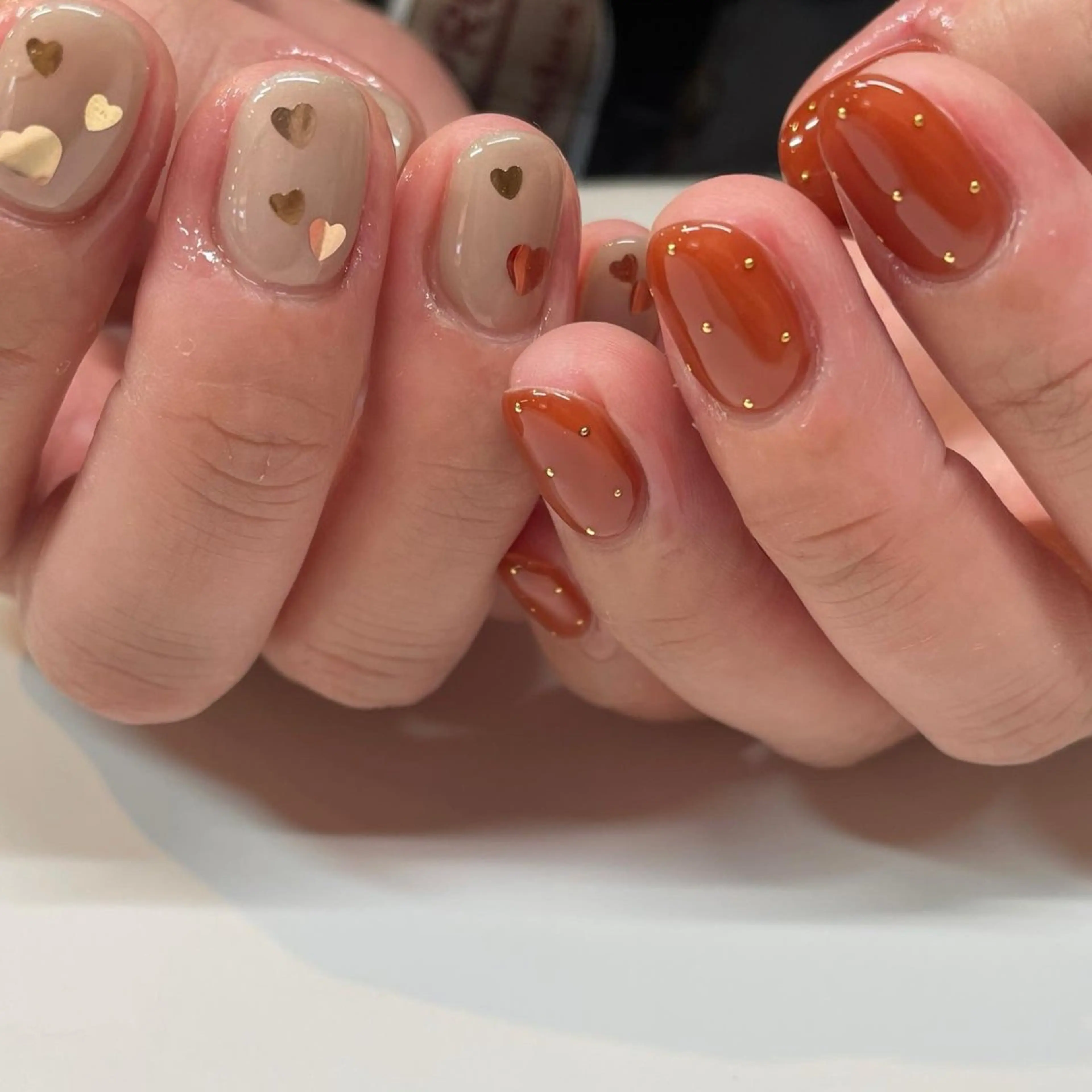 ネイル ハート ホログラムネイル Manon Yuiのネイルデザイン