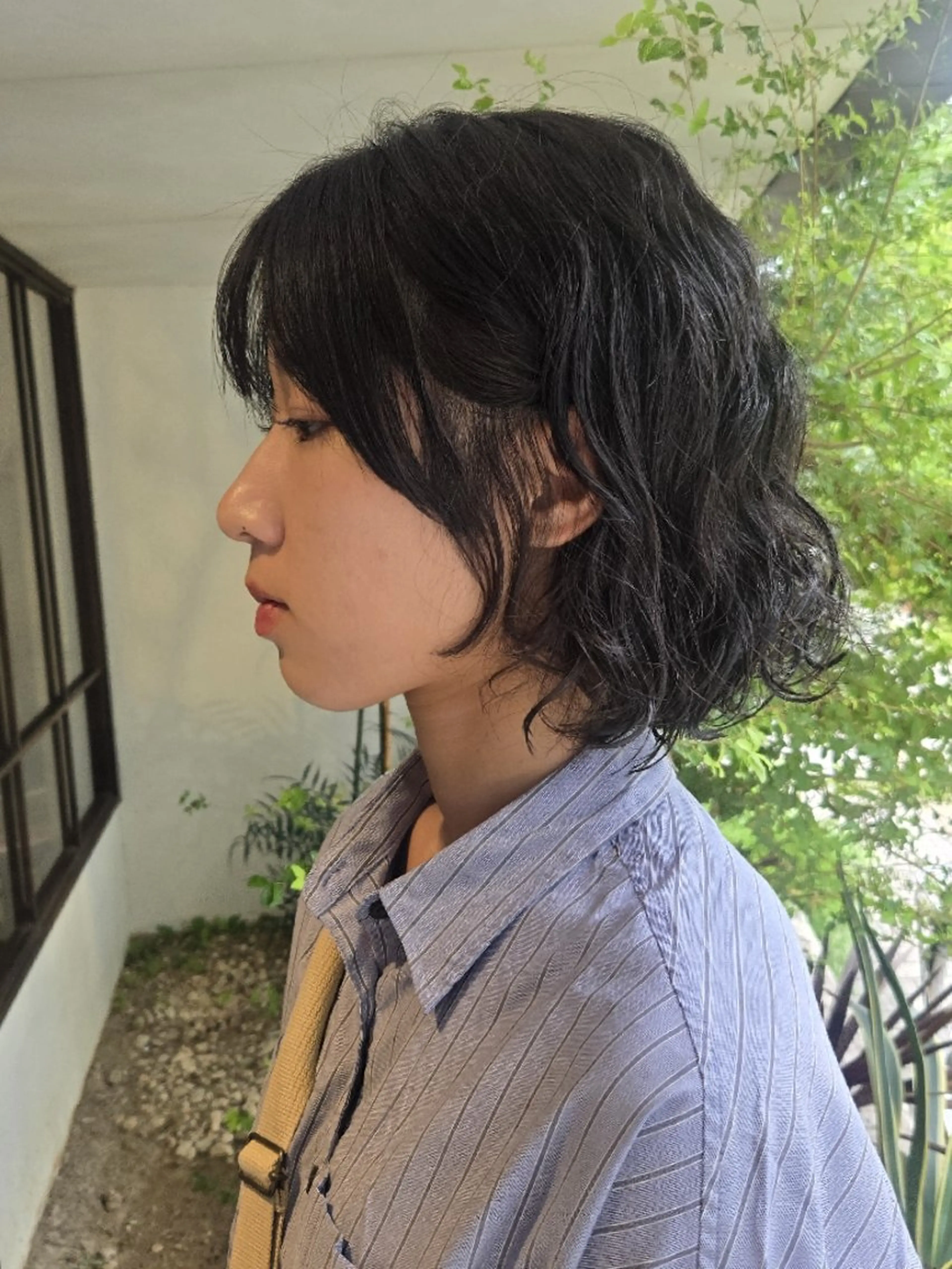 ミディアム パーマ ミディアムパーマ カット パーマ 韓国好き🇰🇷 美容師MIKUのヘアスタイル