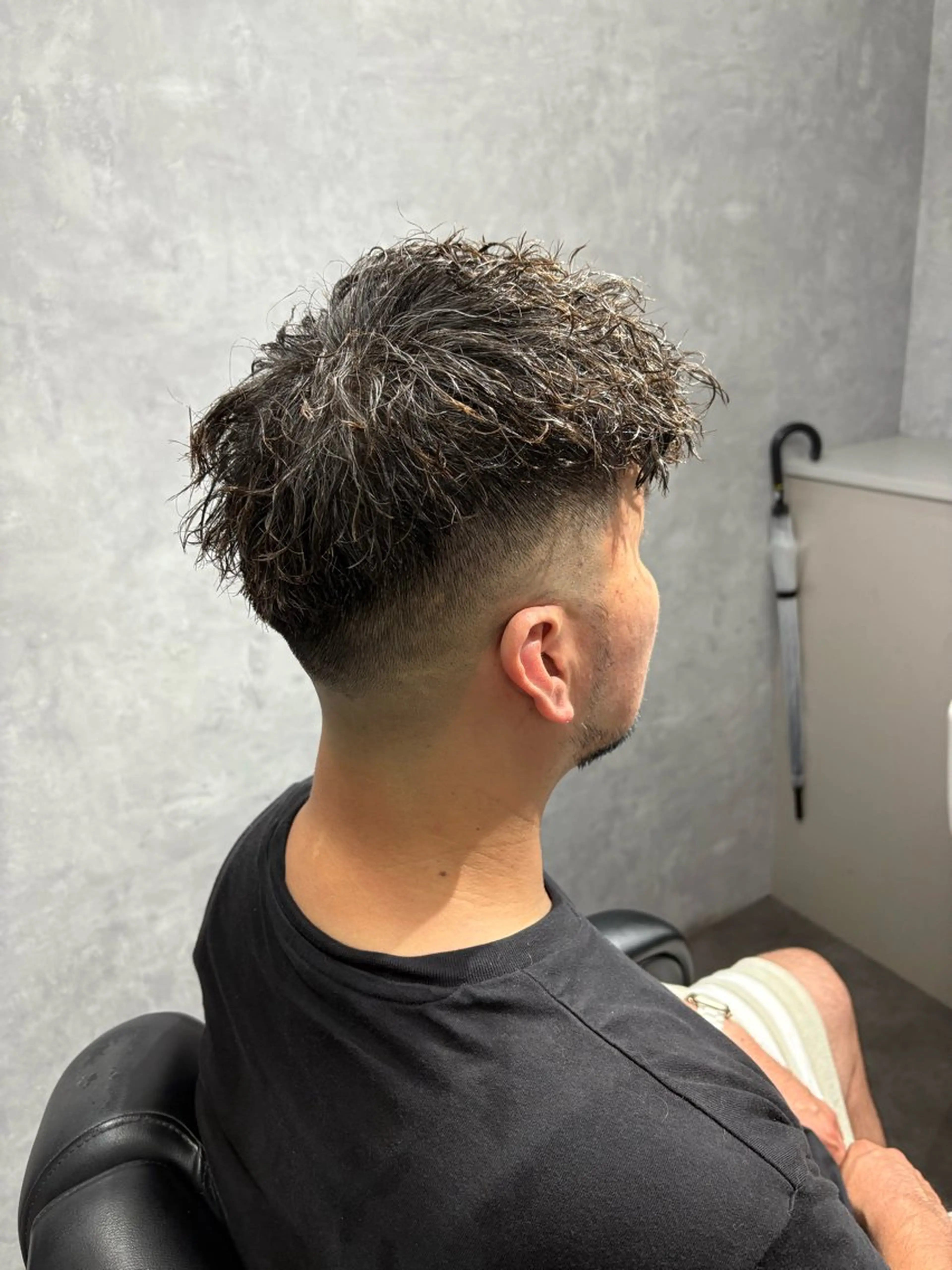ショート メンズ カット パーマ 本間 颯太のヘアスタイル