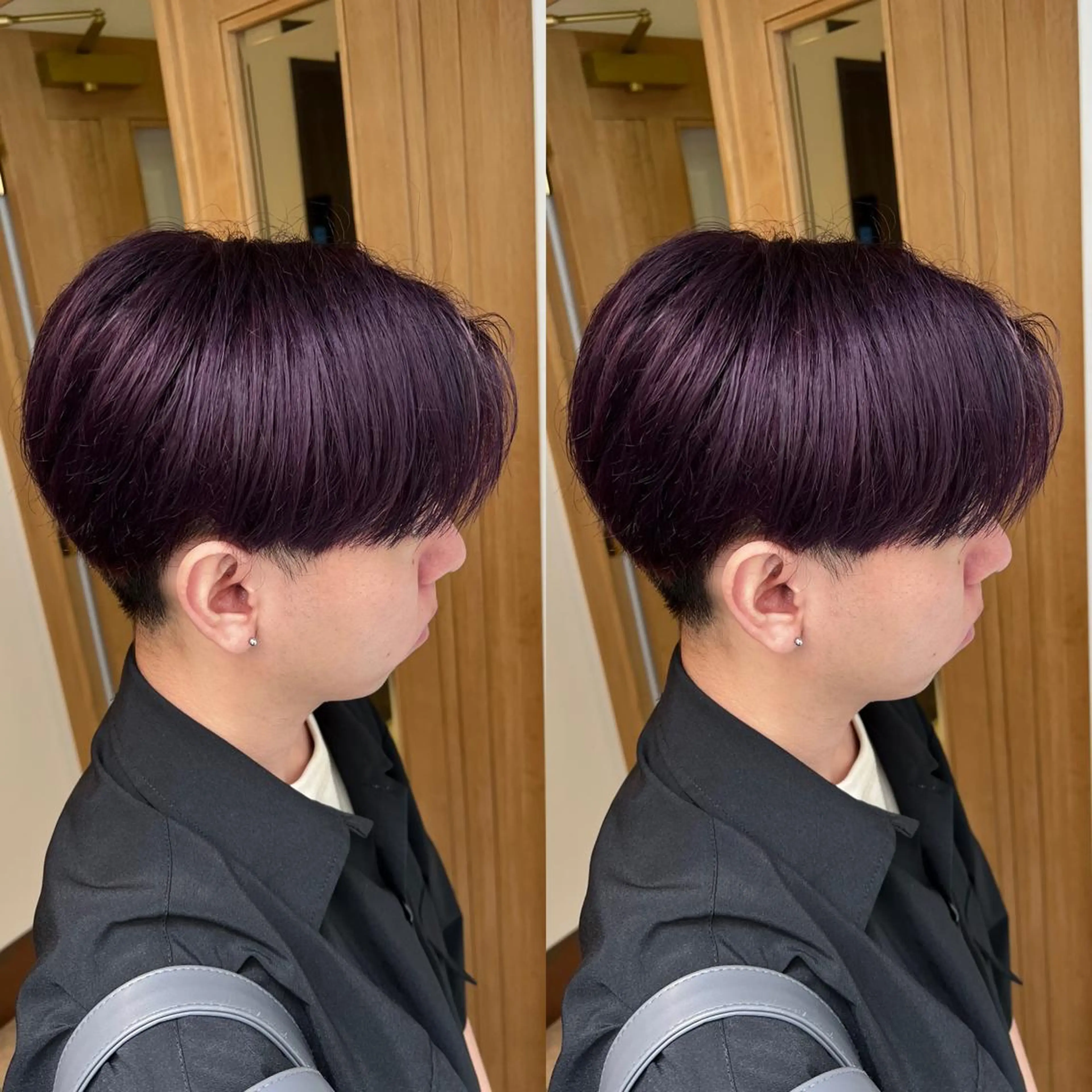 カラー メンズ カット ヘアカラー センターパート ／植田のヘアスタイル