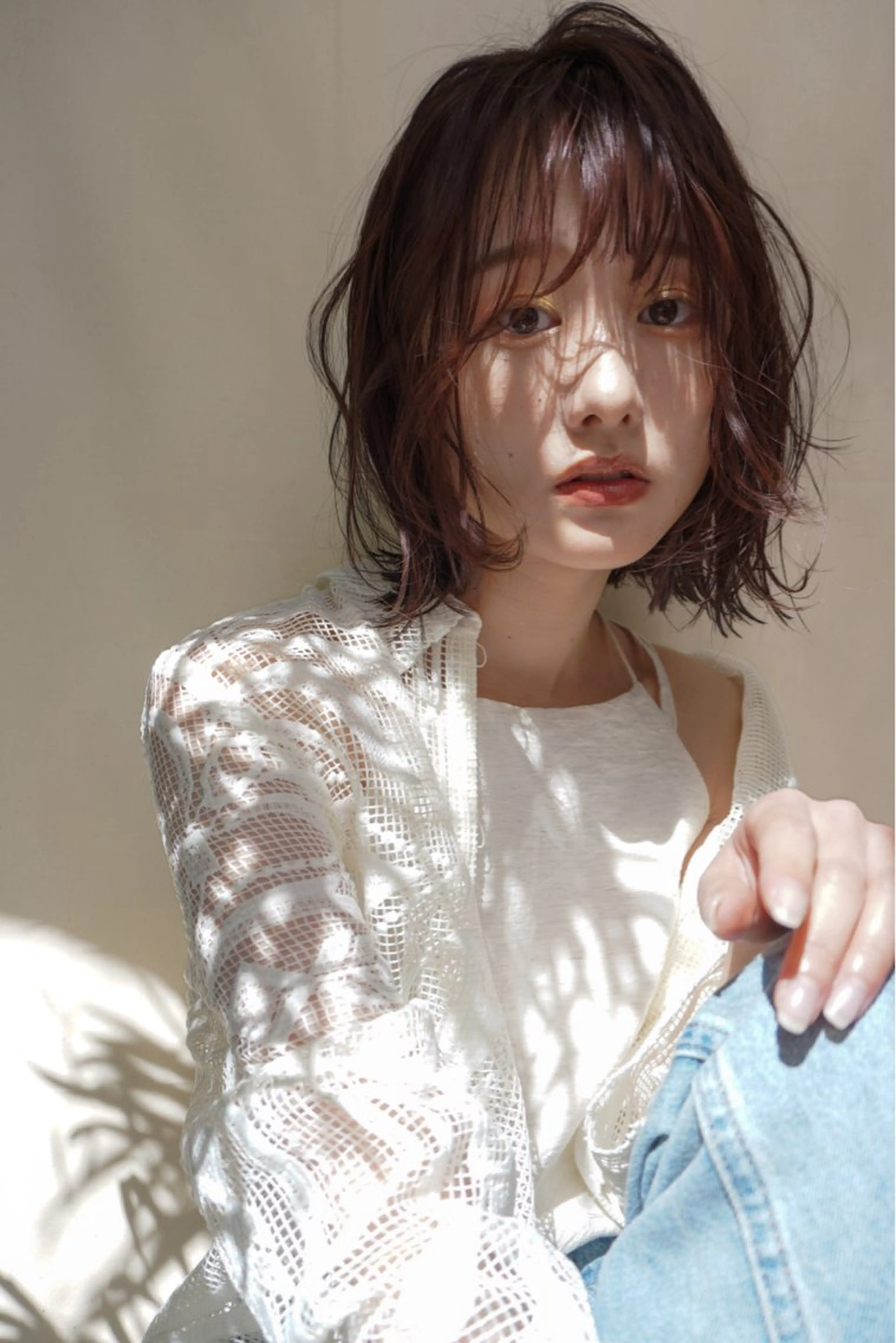 ショート カラー 谷町/Le'a /竹原しおなのヘアスタイル