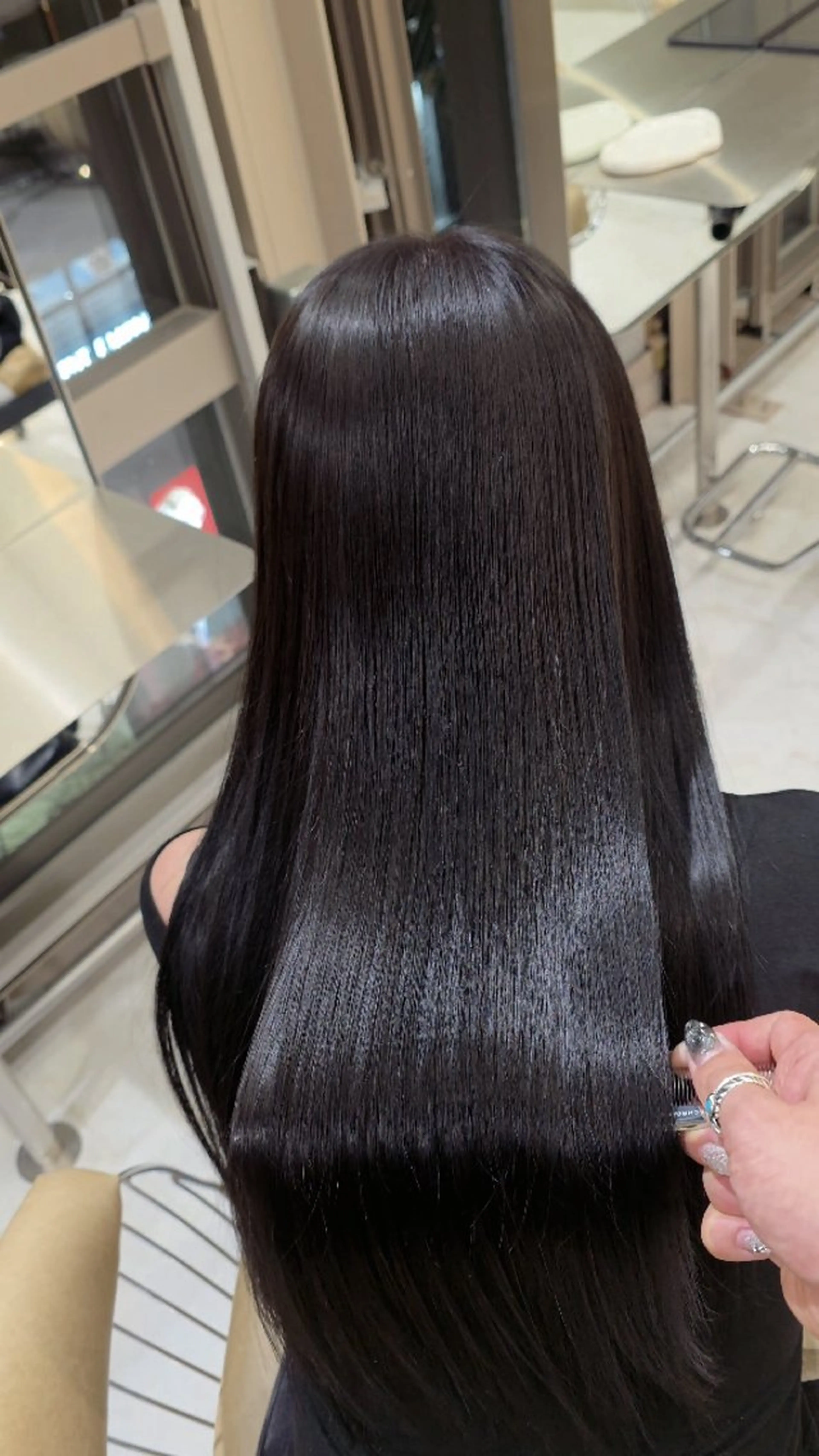 ロング 髪質改善 ヘアカラー トリートメント ✨弱酸性縮毛矯正✨ ✨髪質改善✨hiroのヘアスタイル