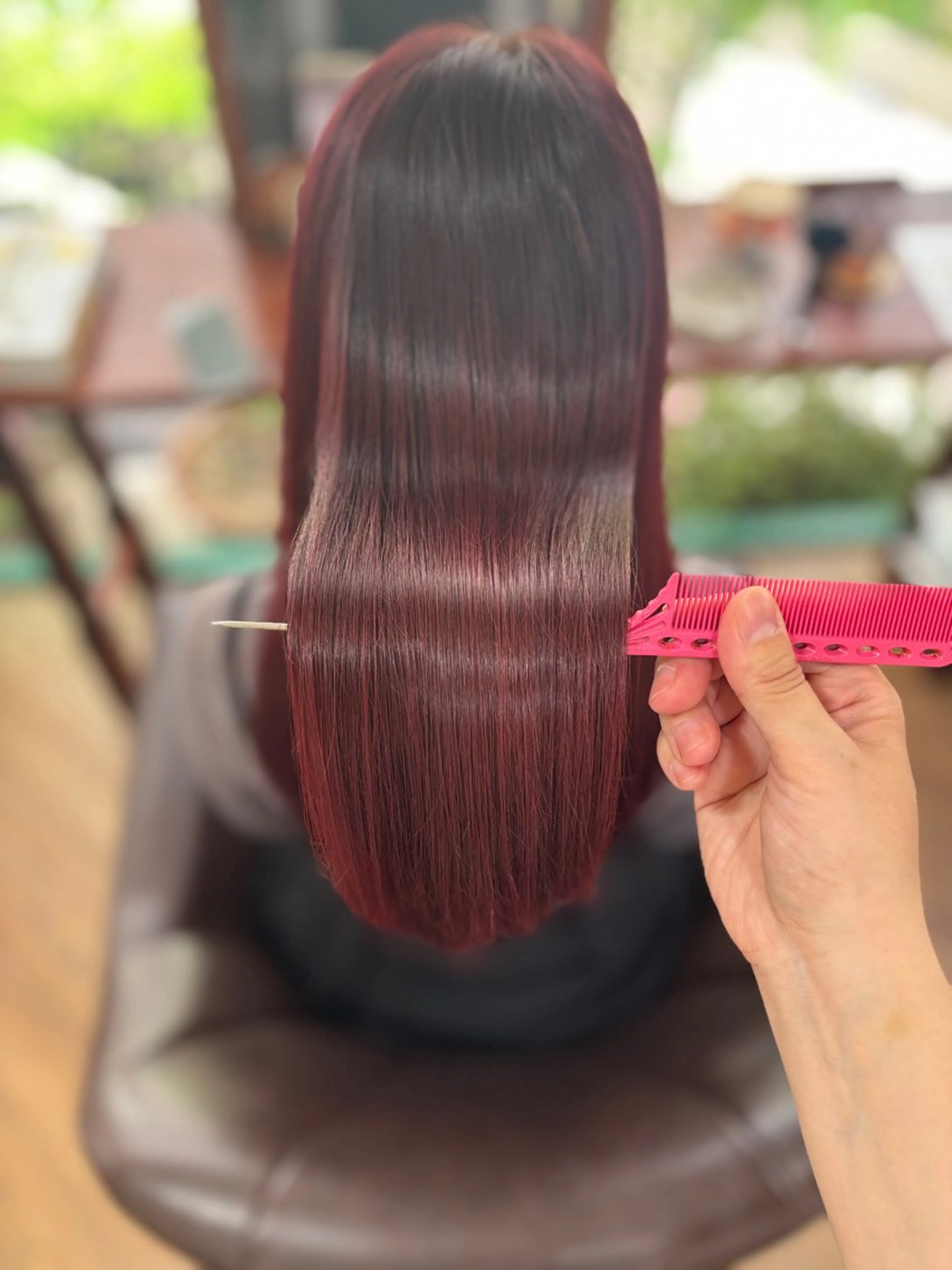 ロング カット ヘアカラー トリートメント . kanokoのヘアスタイル