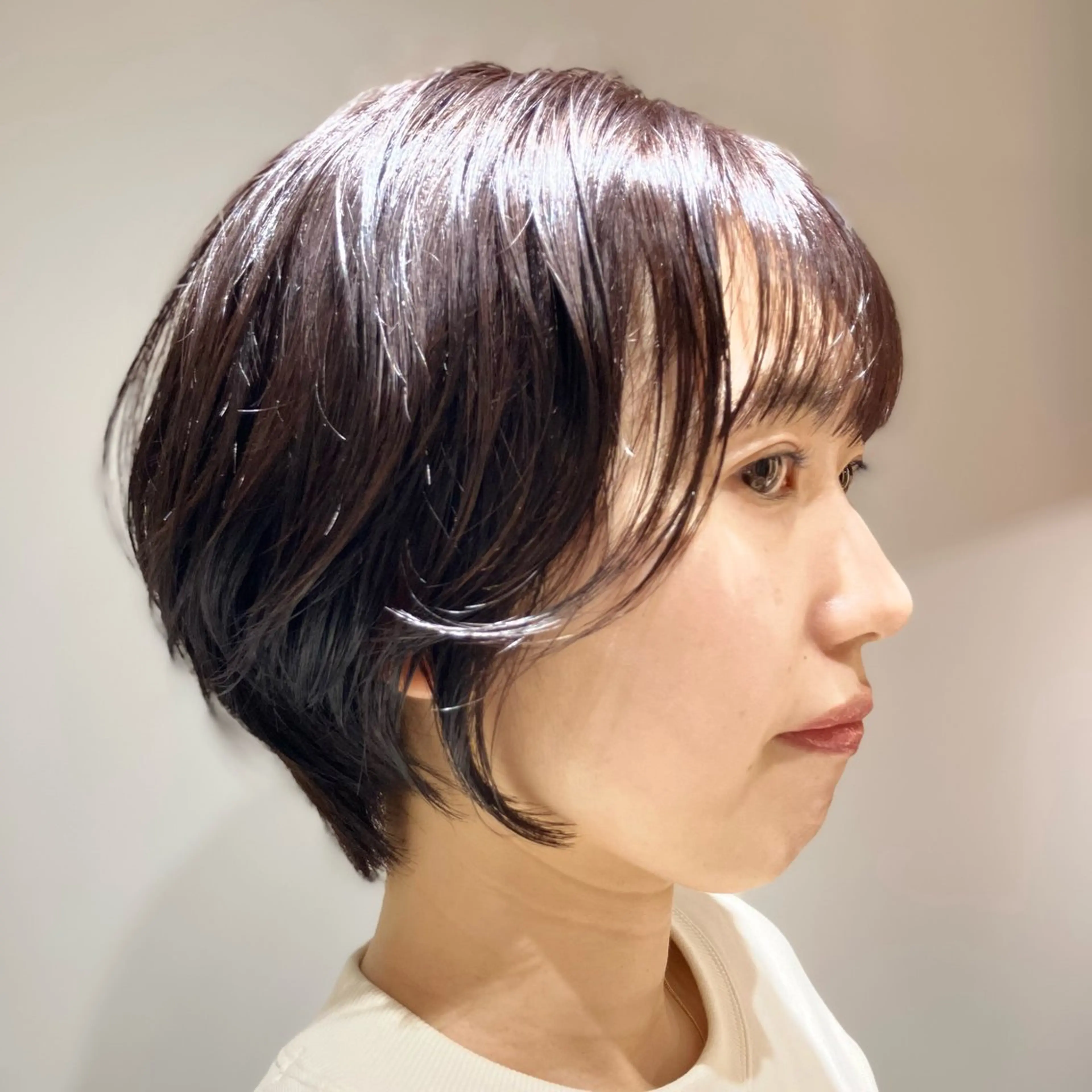 ショート 脱白髪染め/大人ハイ ライト/田中佑季のヘアスタイル