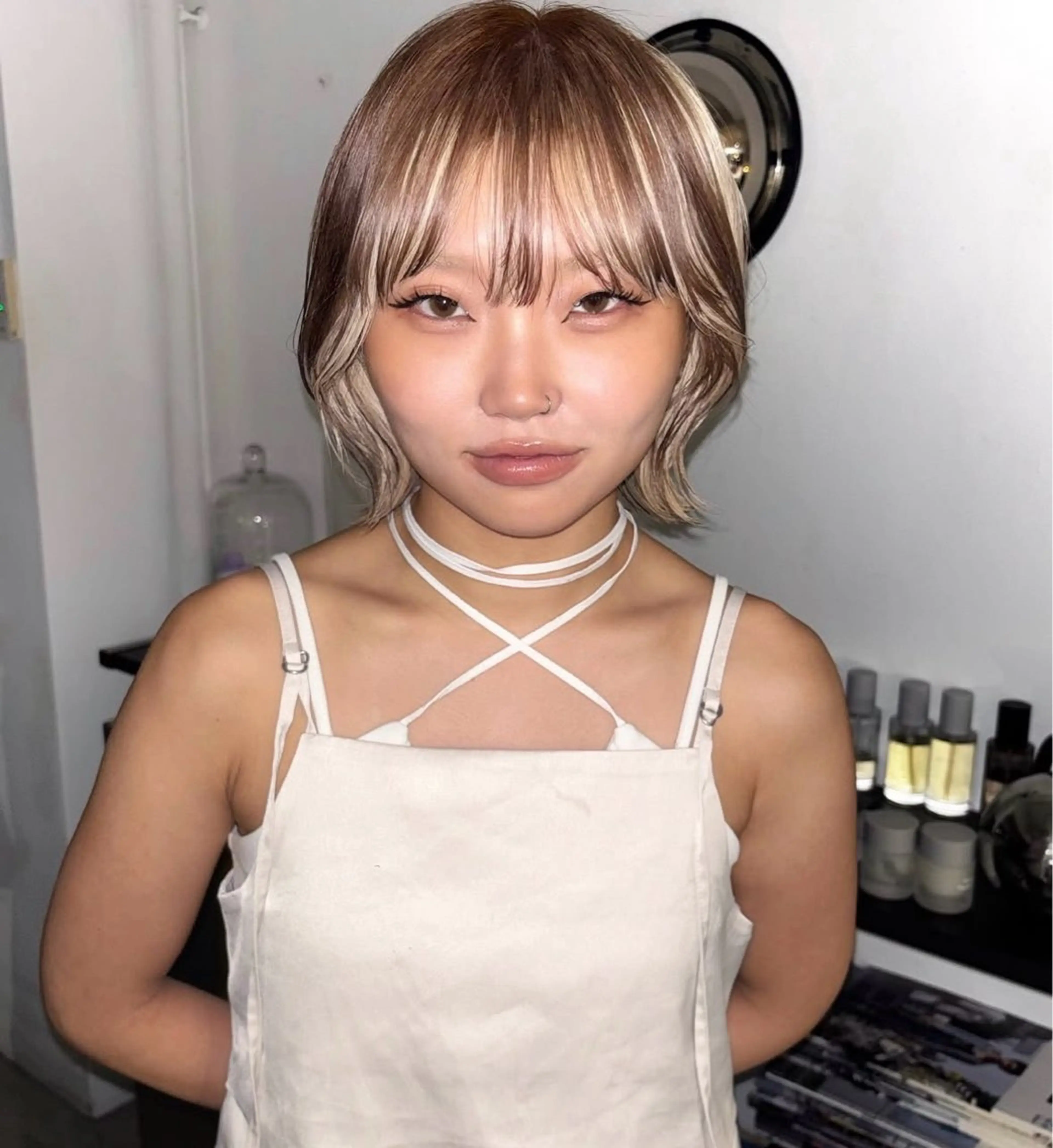 ショート カラー ヘアカラー トリートメント Rena✴︎トレンド ×スタンダードMIXのヘアスタイル
