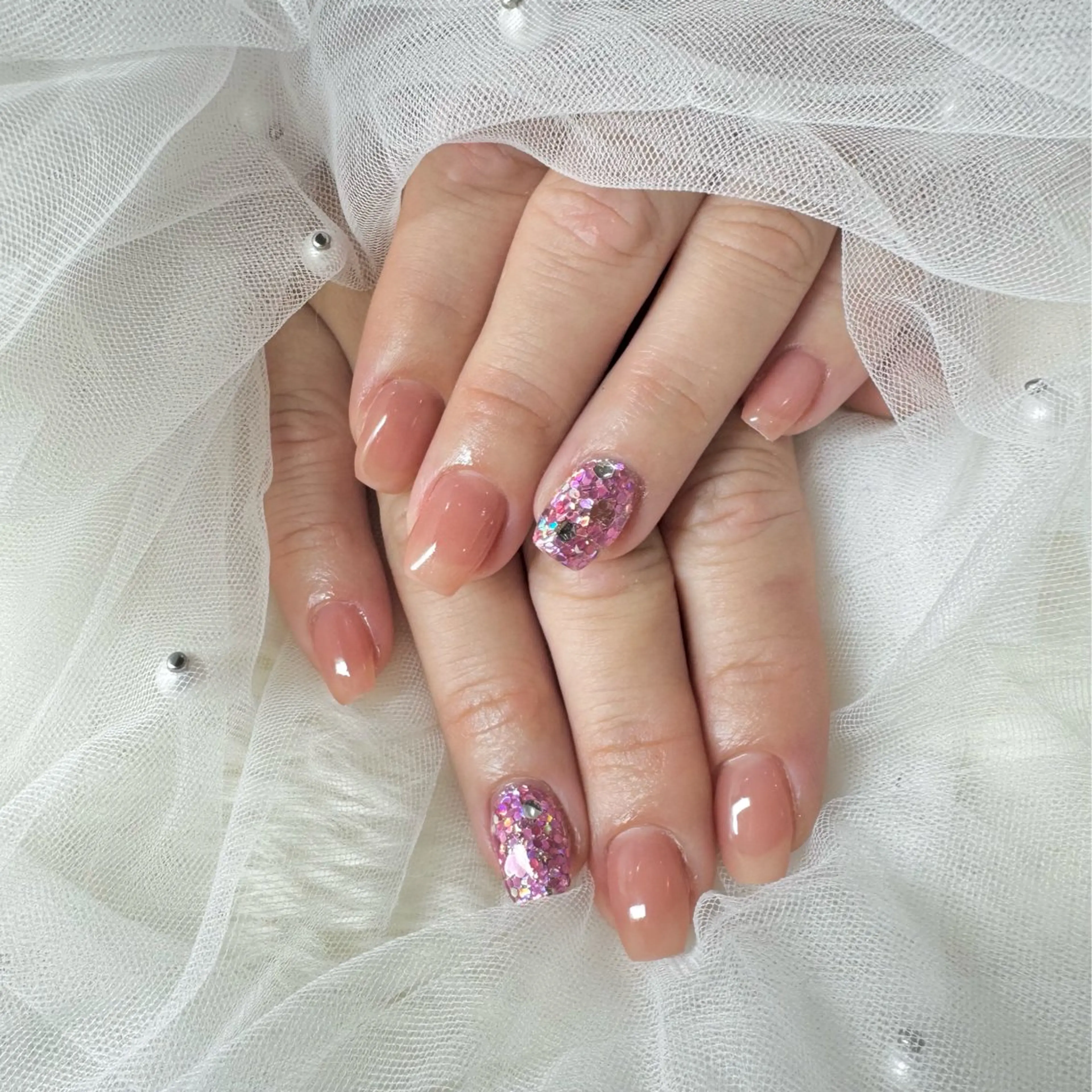 ネイル アートネイル シンプルネイル AYAKA🩵難波♡ 韓国ネイルで可愛く♡のネイルデザイン