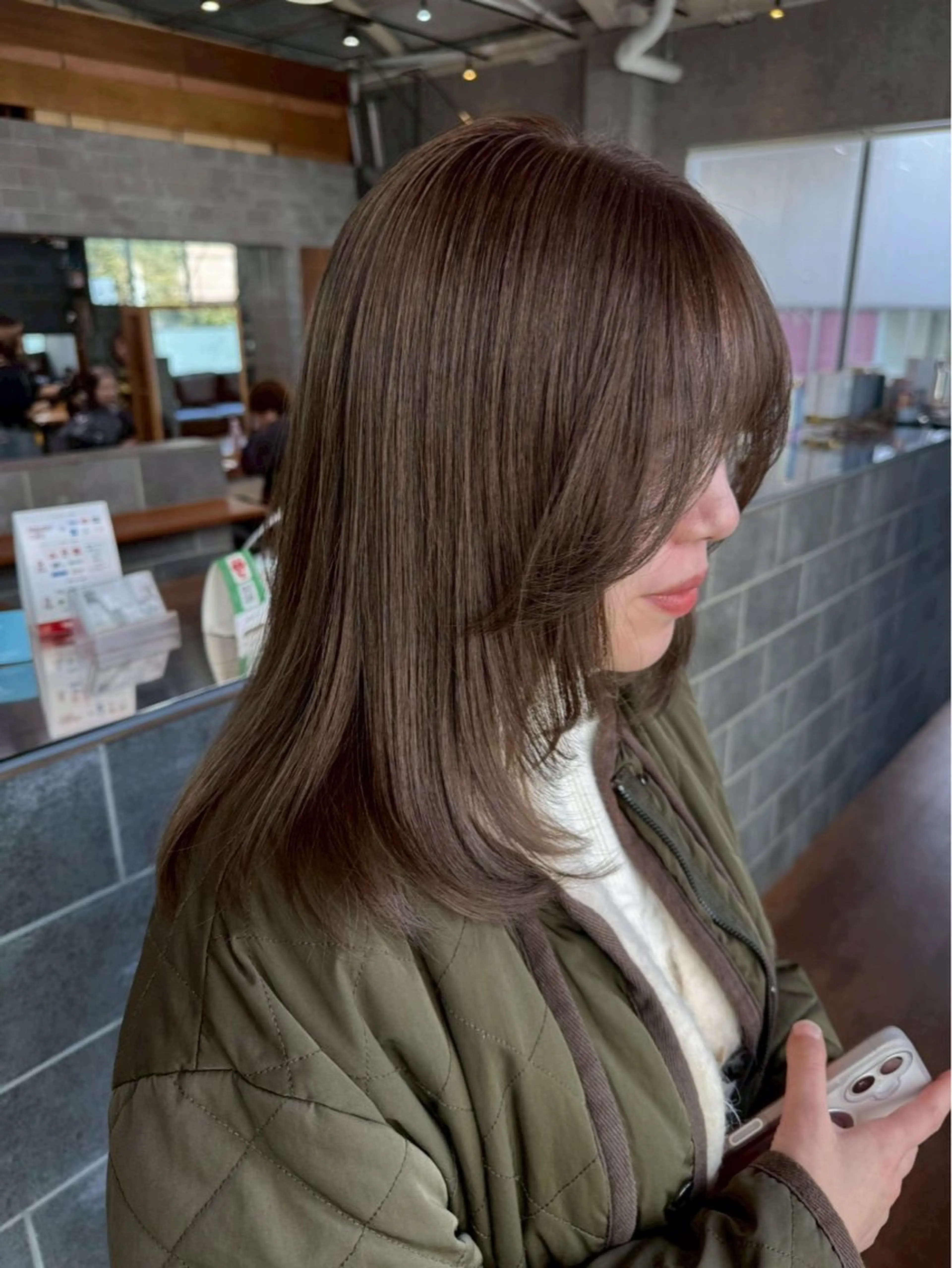 赤みをなくしたい方へ💚寒色ワンカラー＋トリートメントの写真