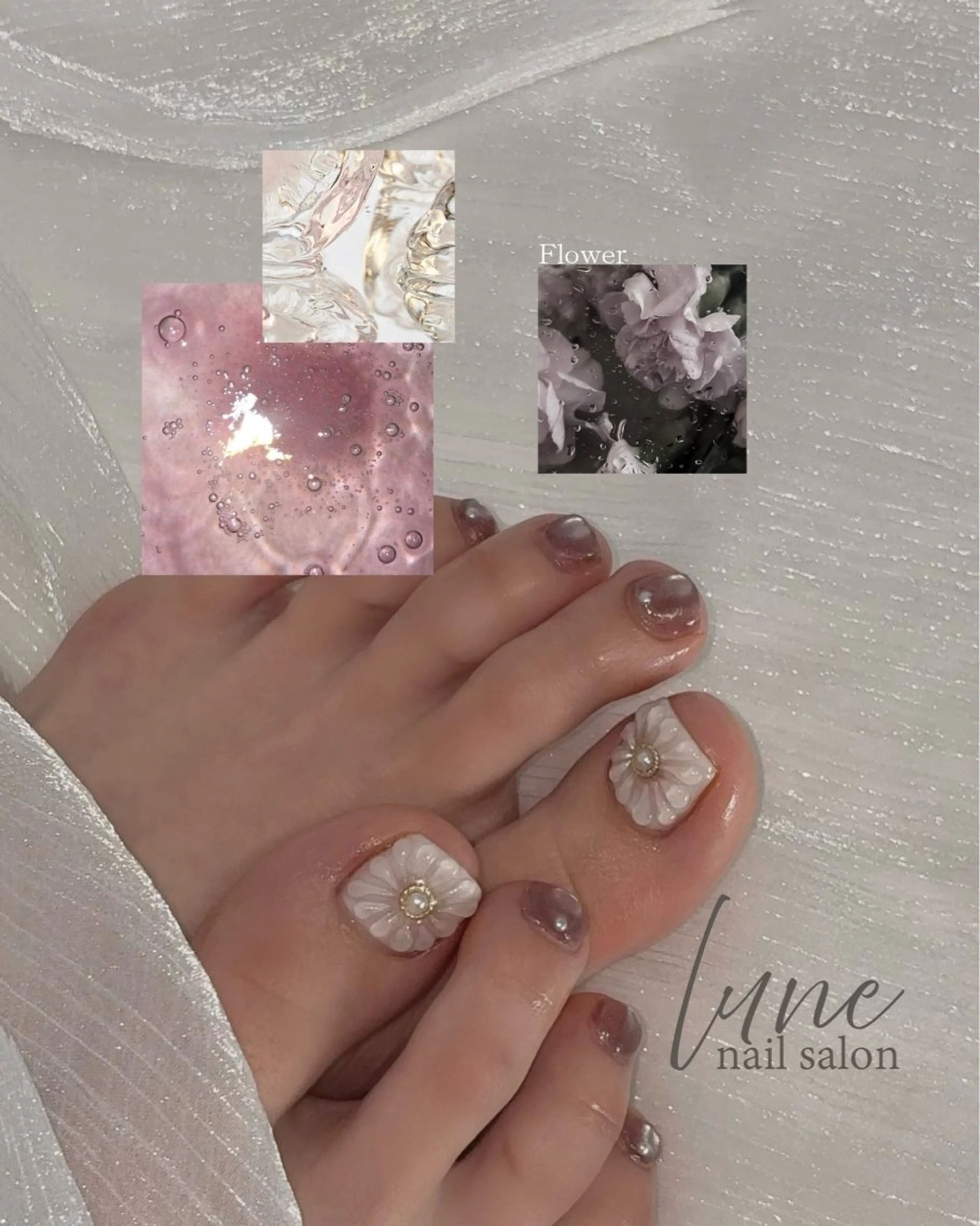ネイル フットネイル nail salon luneのネイルデザイン