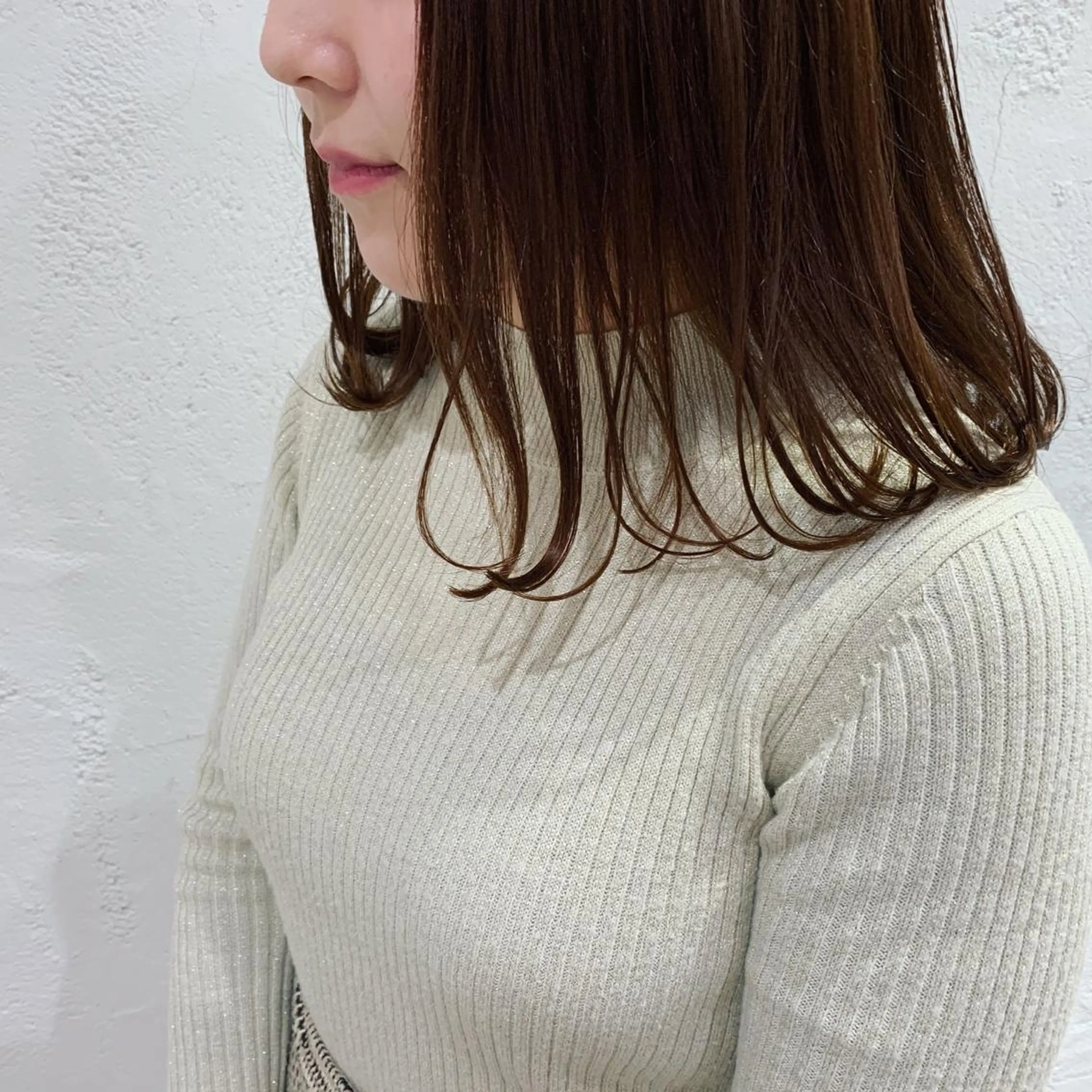 ミディアム カラー ヘアアレンジ 🫧透明感カラー/ ボブ/小笠原汐海🪽のヘアスタイル