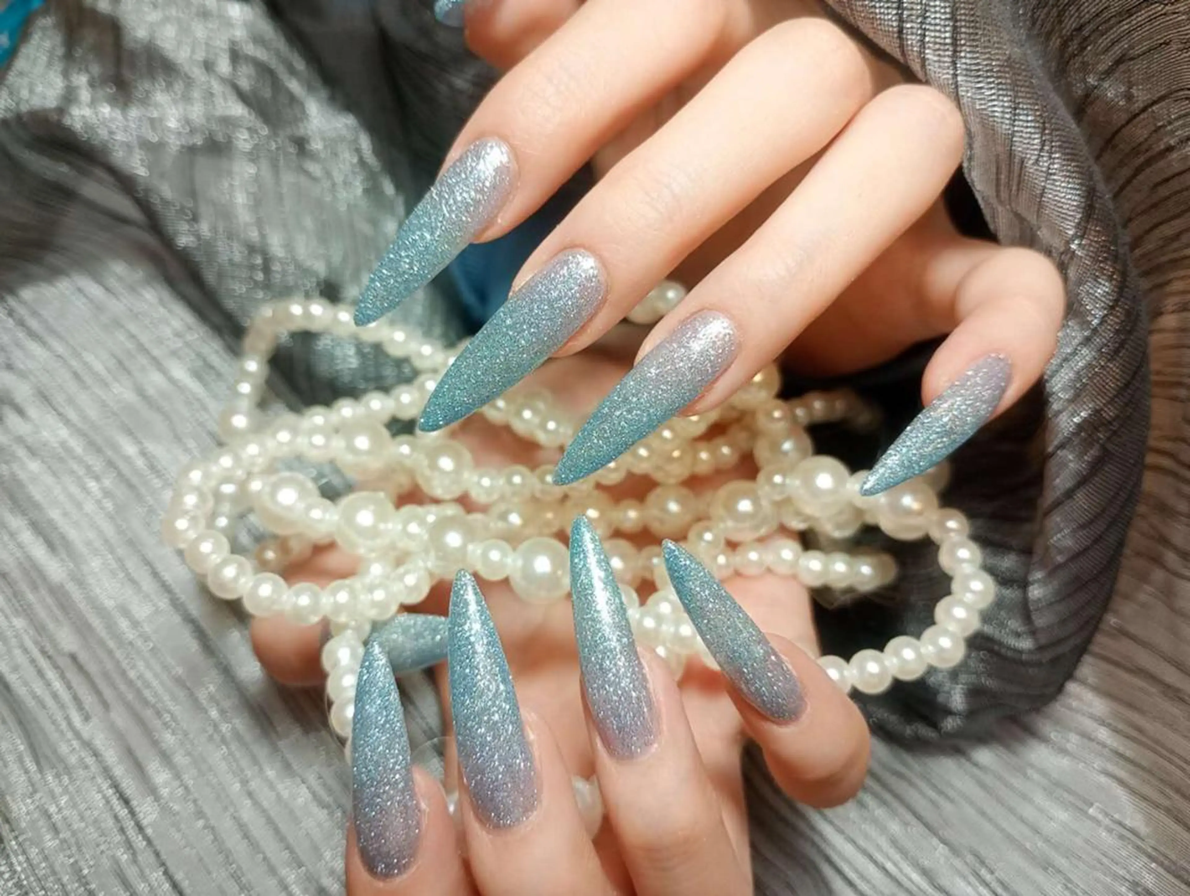 ネイル 長さ出し フレンチネイル ジェルネイル ガラスフレンチ 韓国ネイル Hana Bloom Nail💛Rinaのネイルデザイン