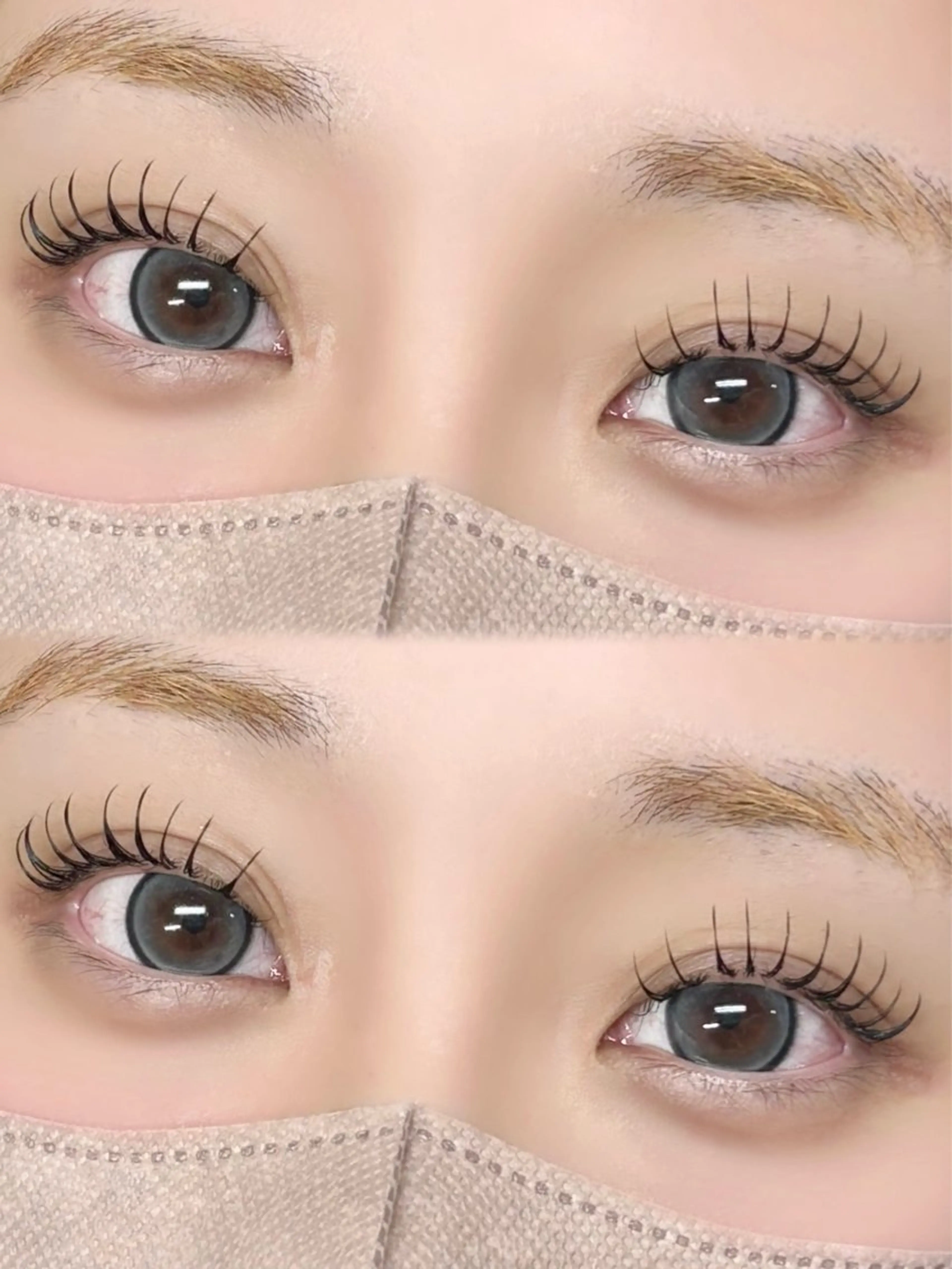 フラットラッシュ👁♥(120本)束感仕上げ♥の写真