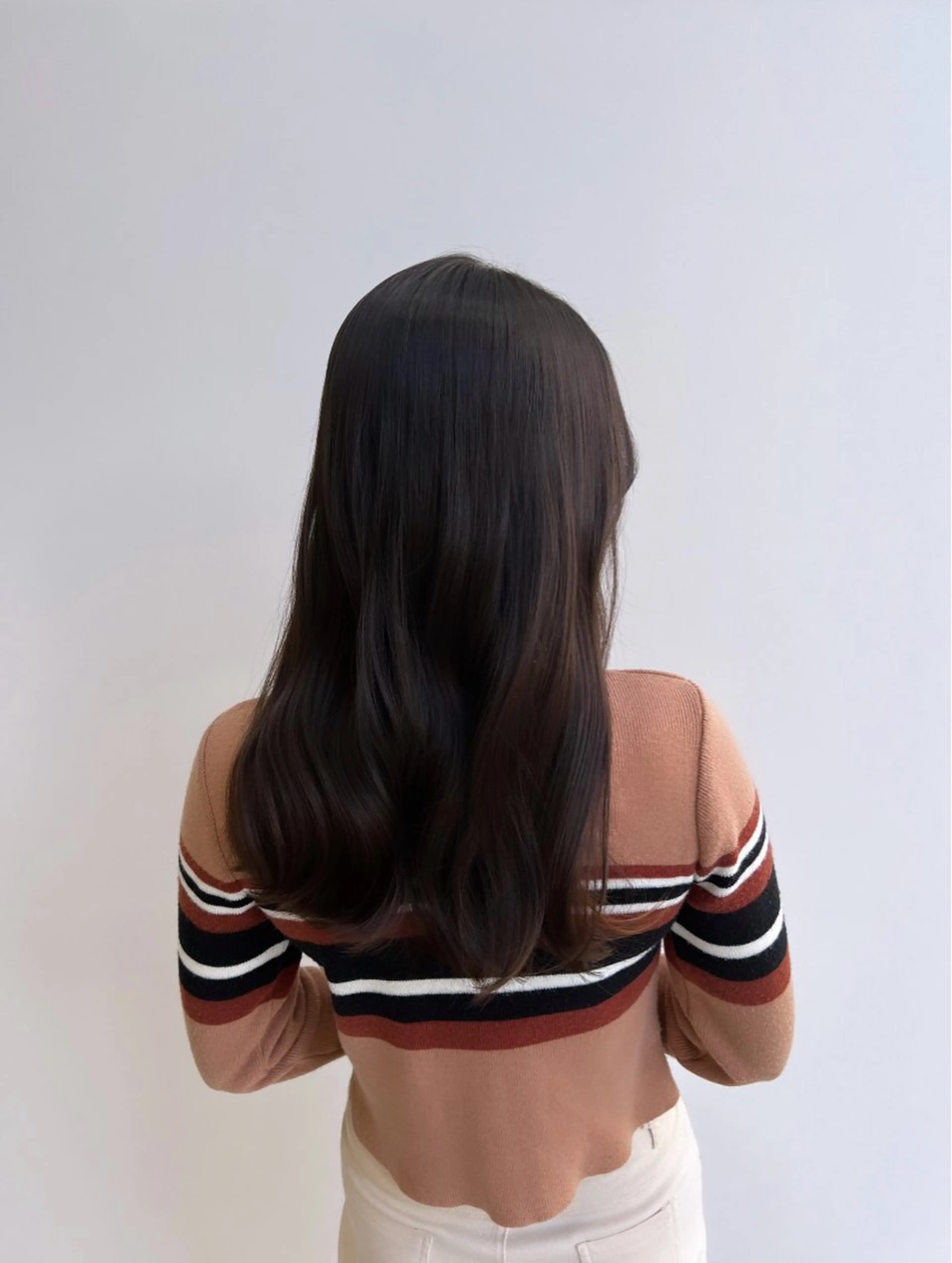 セミロング カラー ヘアアレンジ アッシュ アッシュブラウン ブラウンカラー トリートメント ✨艶髪✨ 吉田誠のヘアスタイル