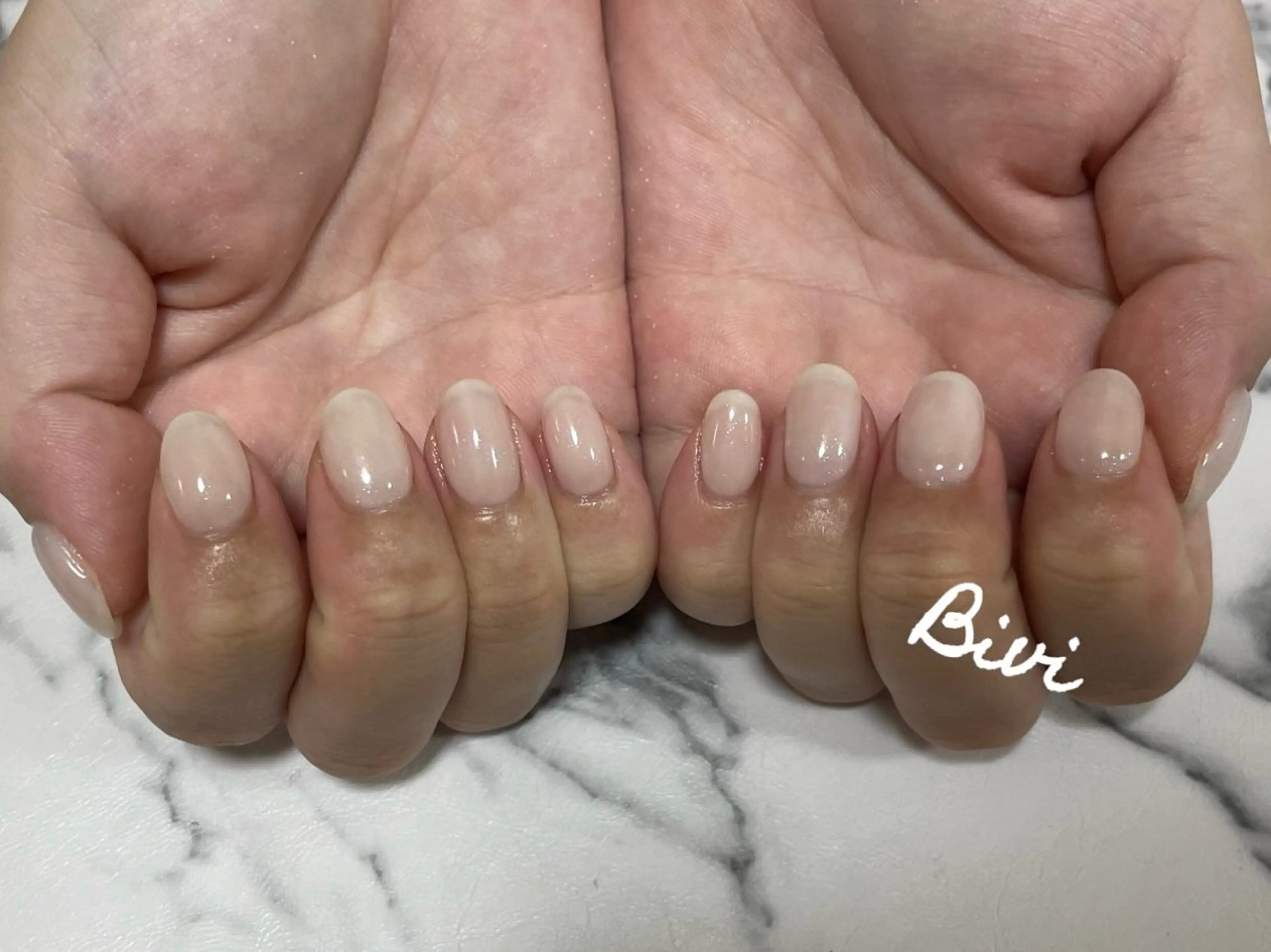 ネイル アートネイル フラッシュネイル ラメ(グリッター) シルバー スクエアネイル ♡Bivi♡自爪に 優しいネイルサロンのネイルデザイン