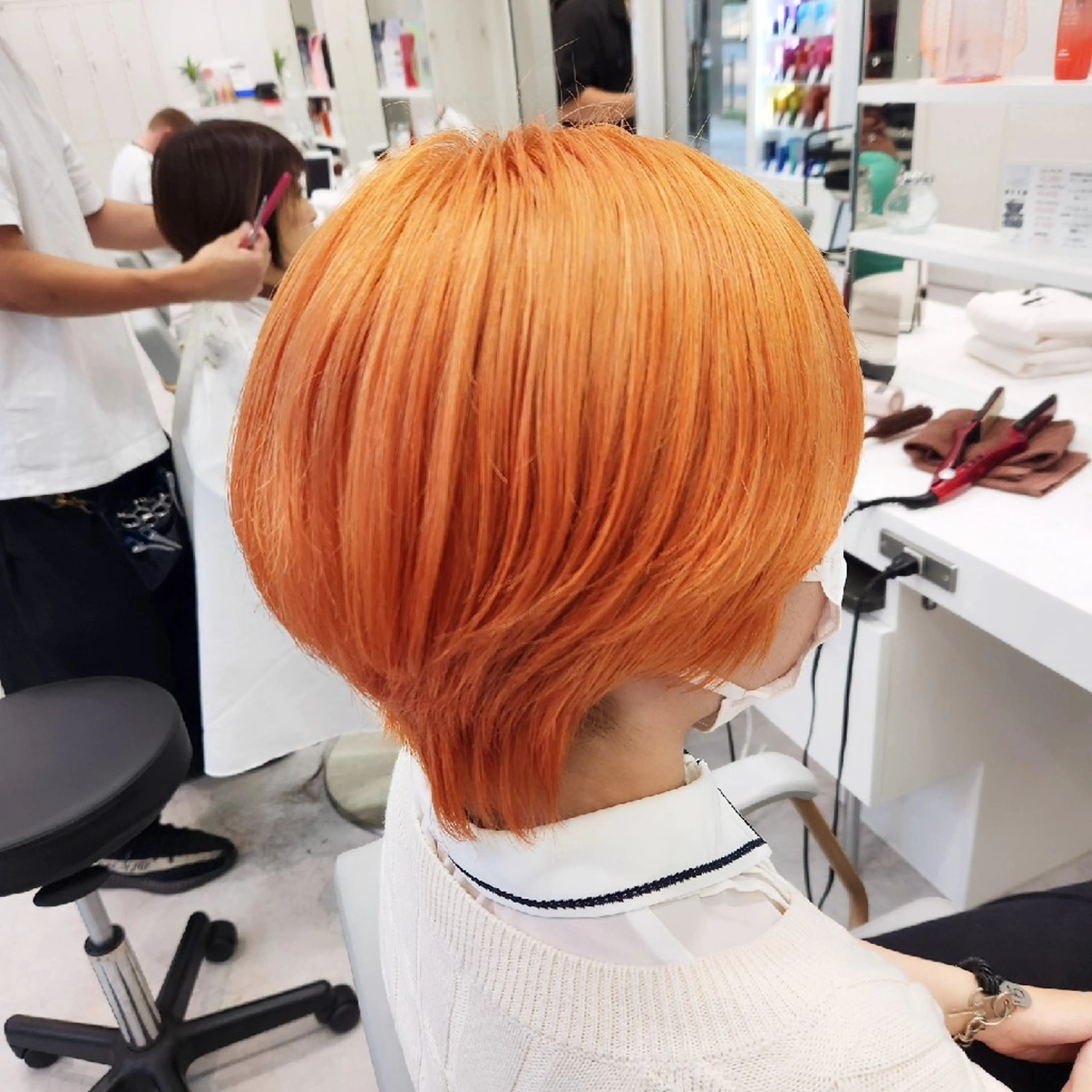 ショート カラー ヘアカラー トリートメント 推しアニメカラー🌈 ツヤ透明感カラー🦄のヘアスタイル