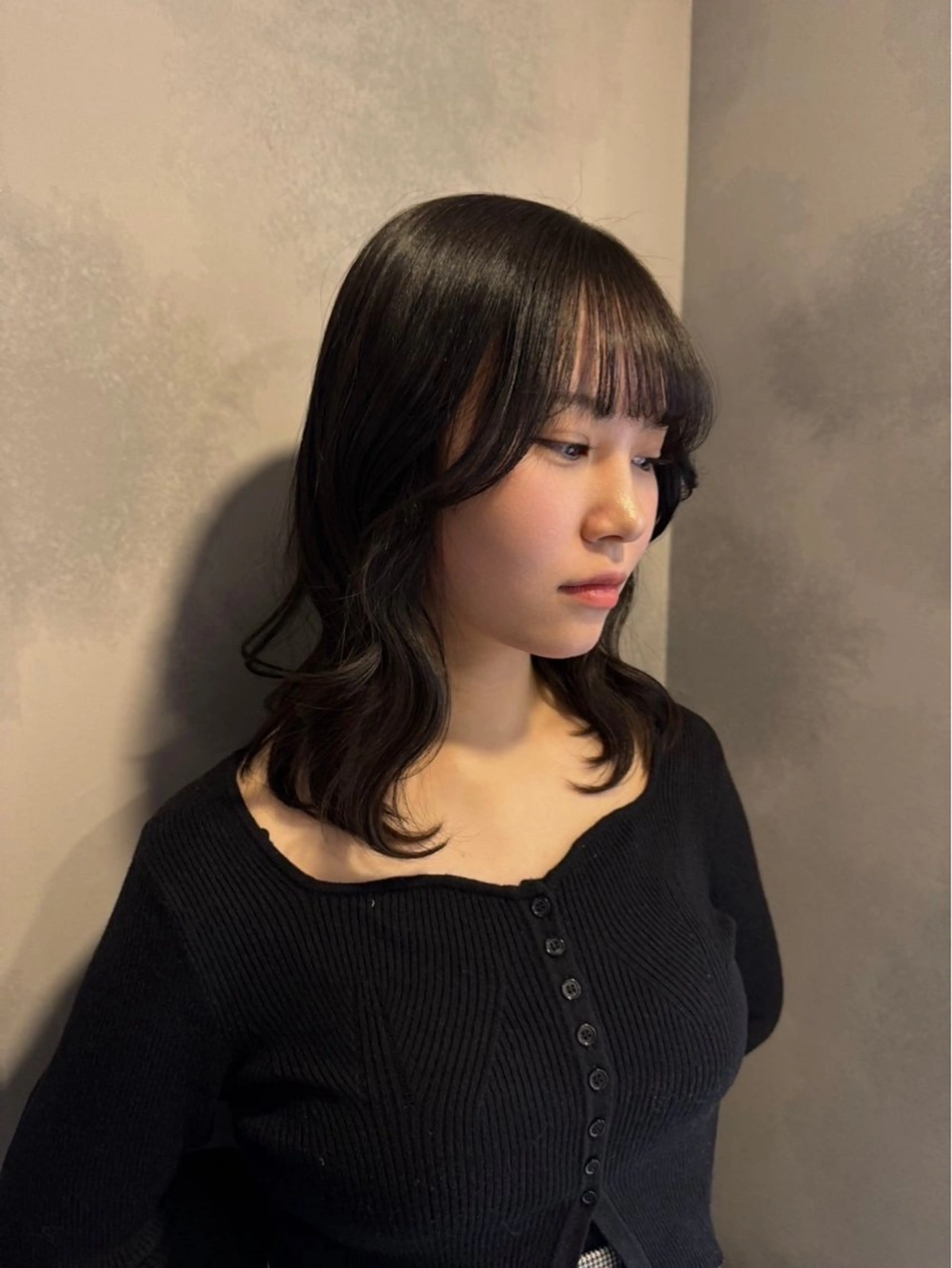 ミディアム カラー ブリーチなしWカラー / 野中悠那のヘアスタイル