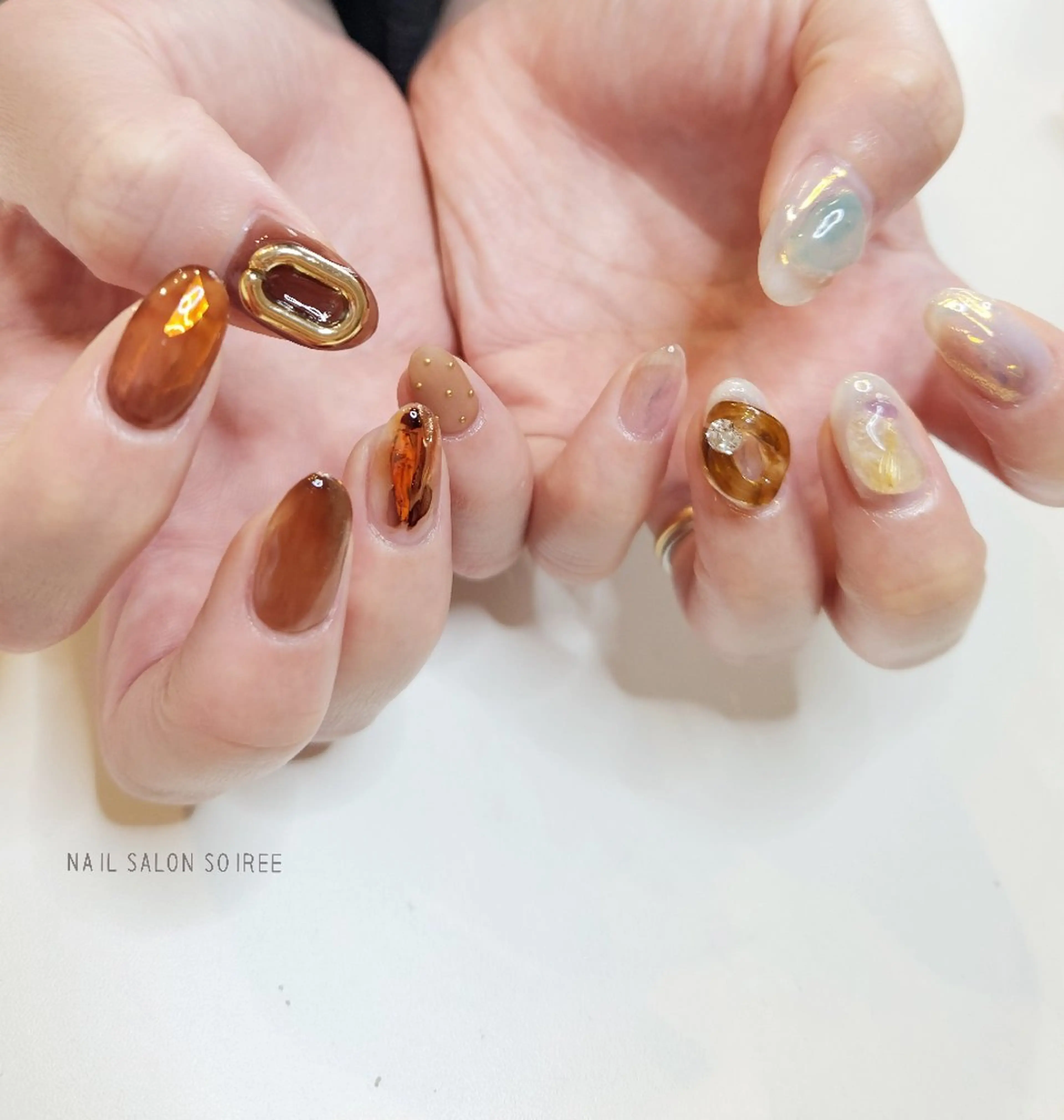 ネイル ニュアンスネイル nail salon Soireeのネイルデザイン