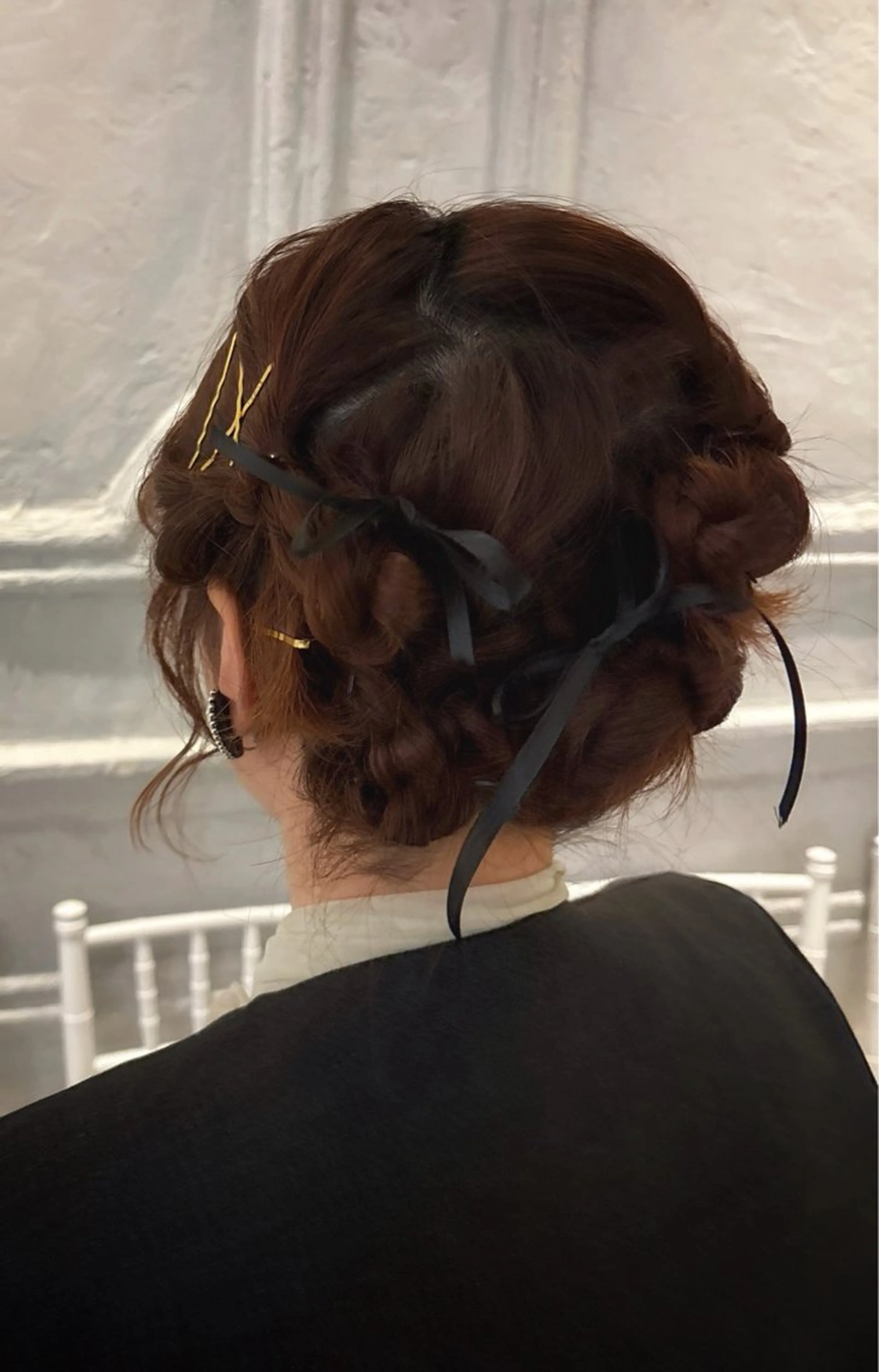 ヘアアレンジ ボブ ヘアセット 艶カラー✨️ りなこのヘアスタイル