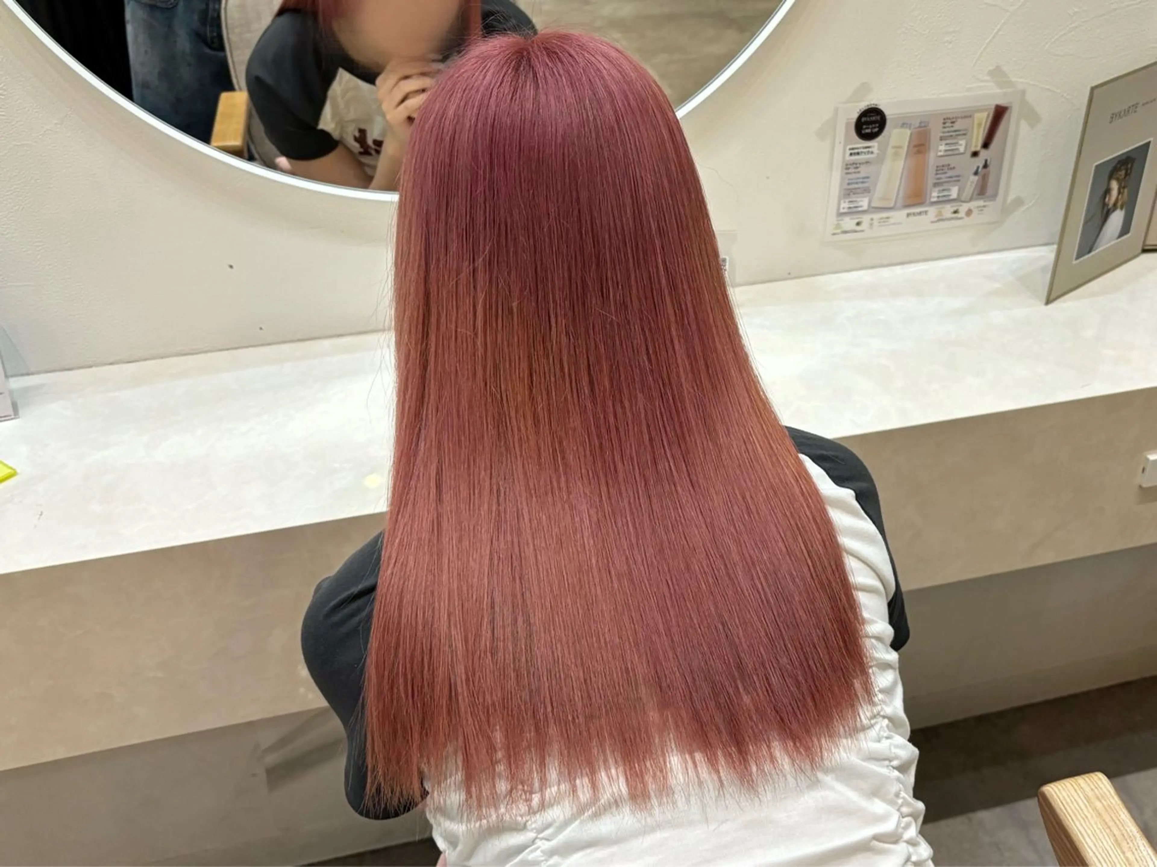 セミロング ヘアカラー トリートメント NANA🍊/熊谷 /縮毛矯正/髪質改善のヘアスタイル