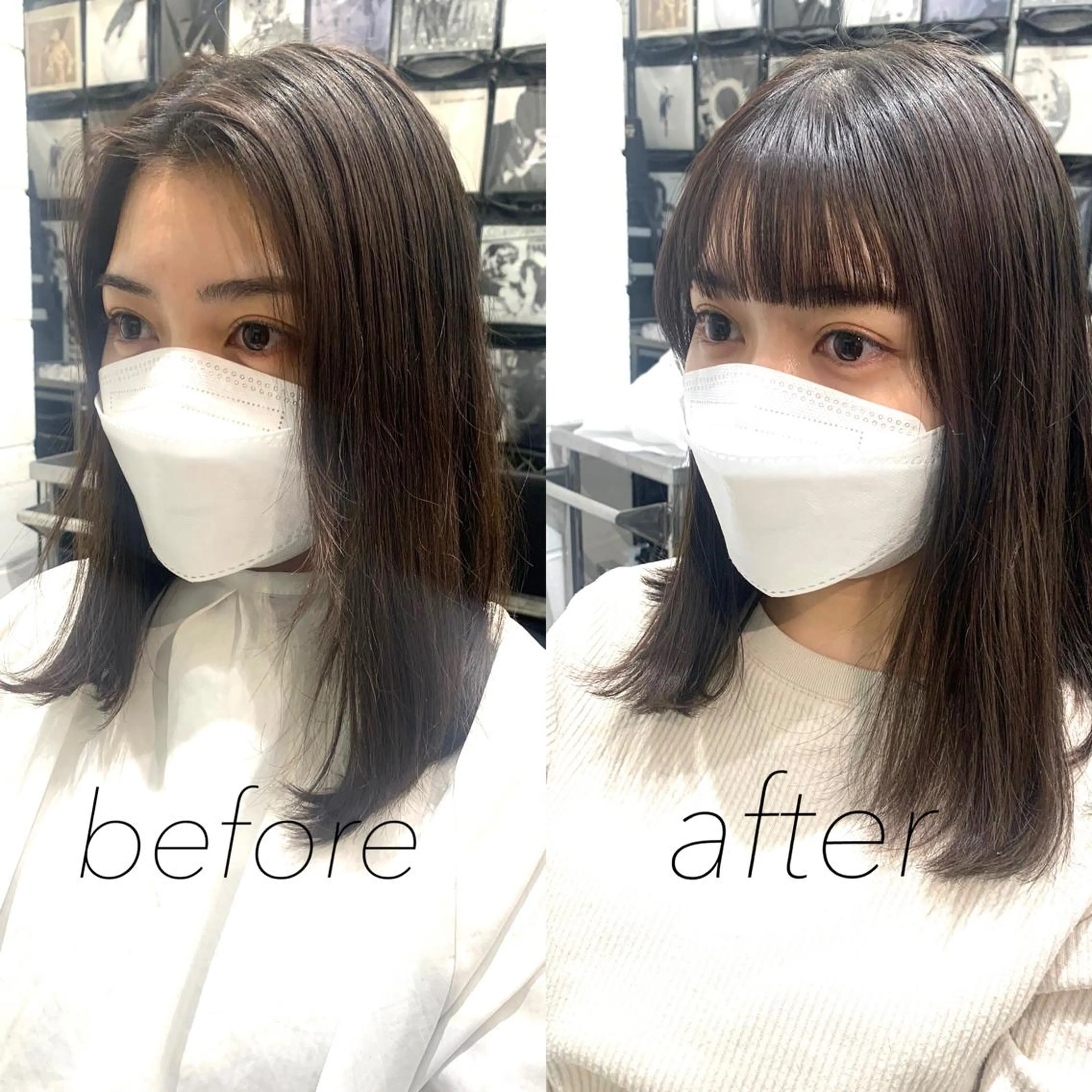 ミディアム カラー カット ヘアカラー レイヤーカット/艶髪 ✨💭KIRARIのヘアスタイル