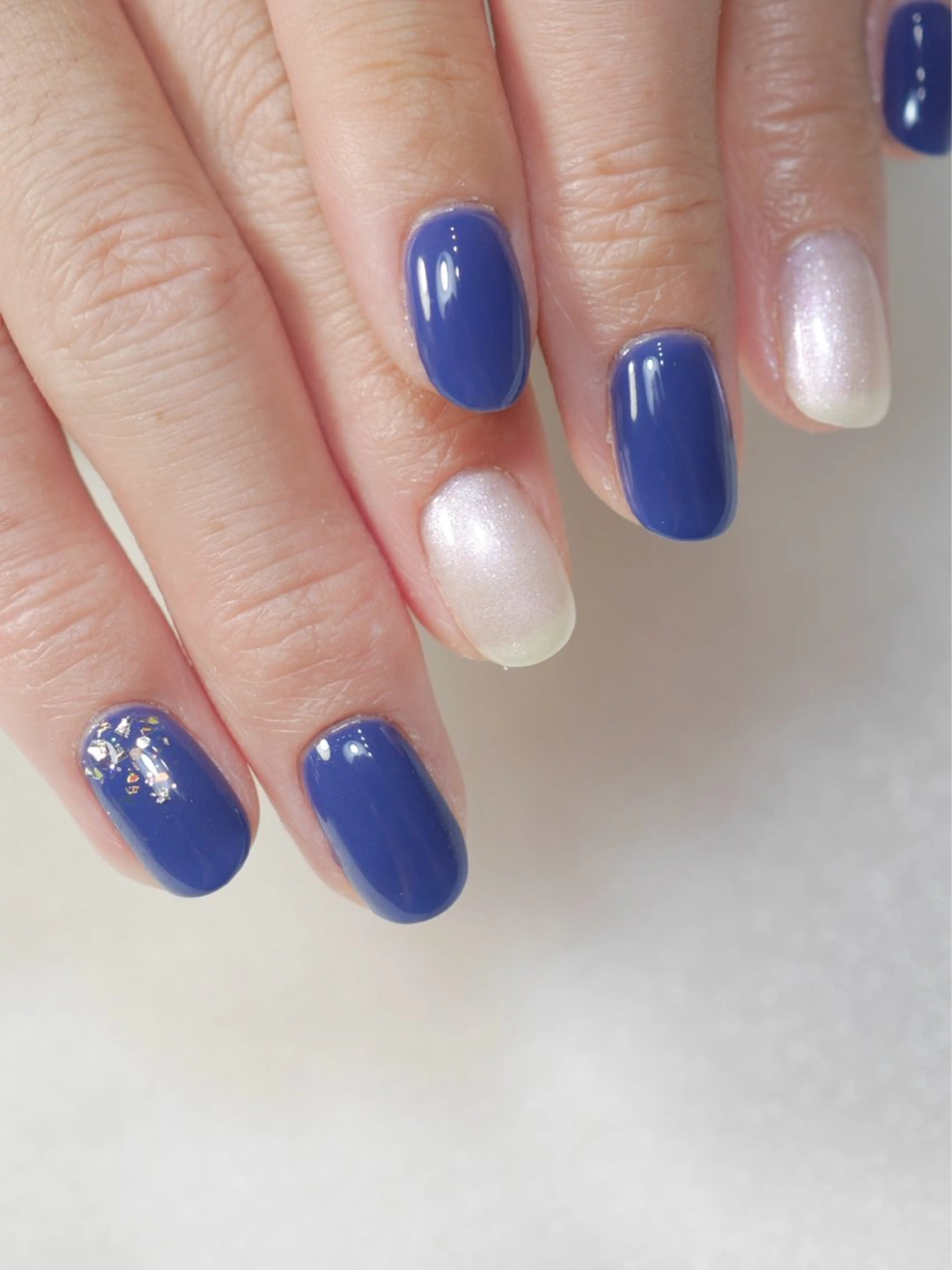 ネイル ブルー Nail Salon .Lalahのネイルデザイン