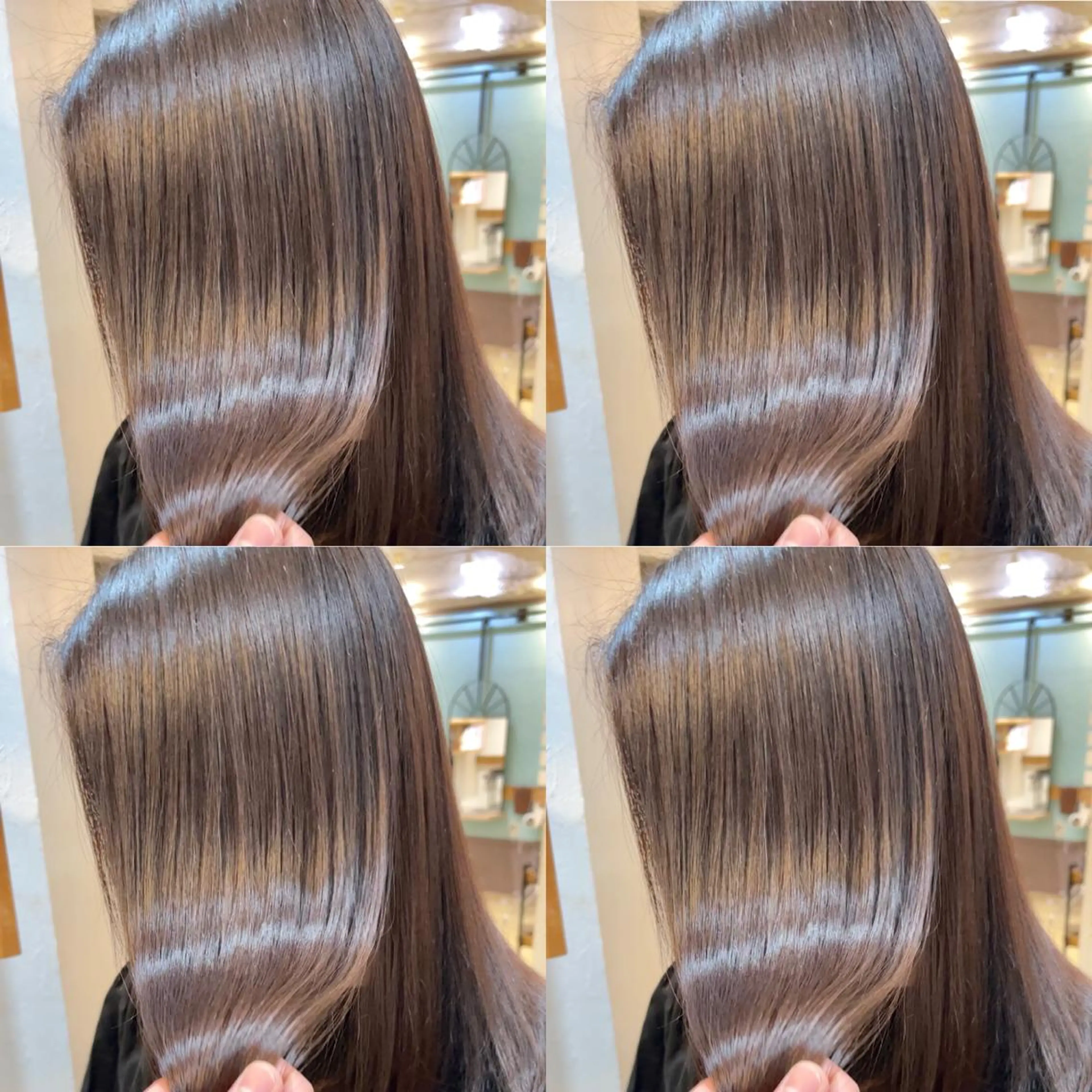 ロング カラー カット 縮毛矯正 トリートメント ヘッドスパ 大人可愛い透明感🌟 小顔・韓国髪🌟野中のヘアスタイル