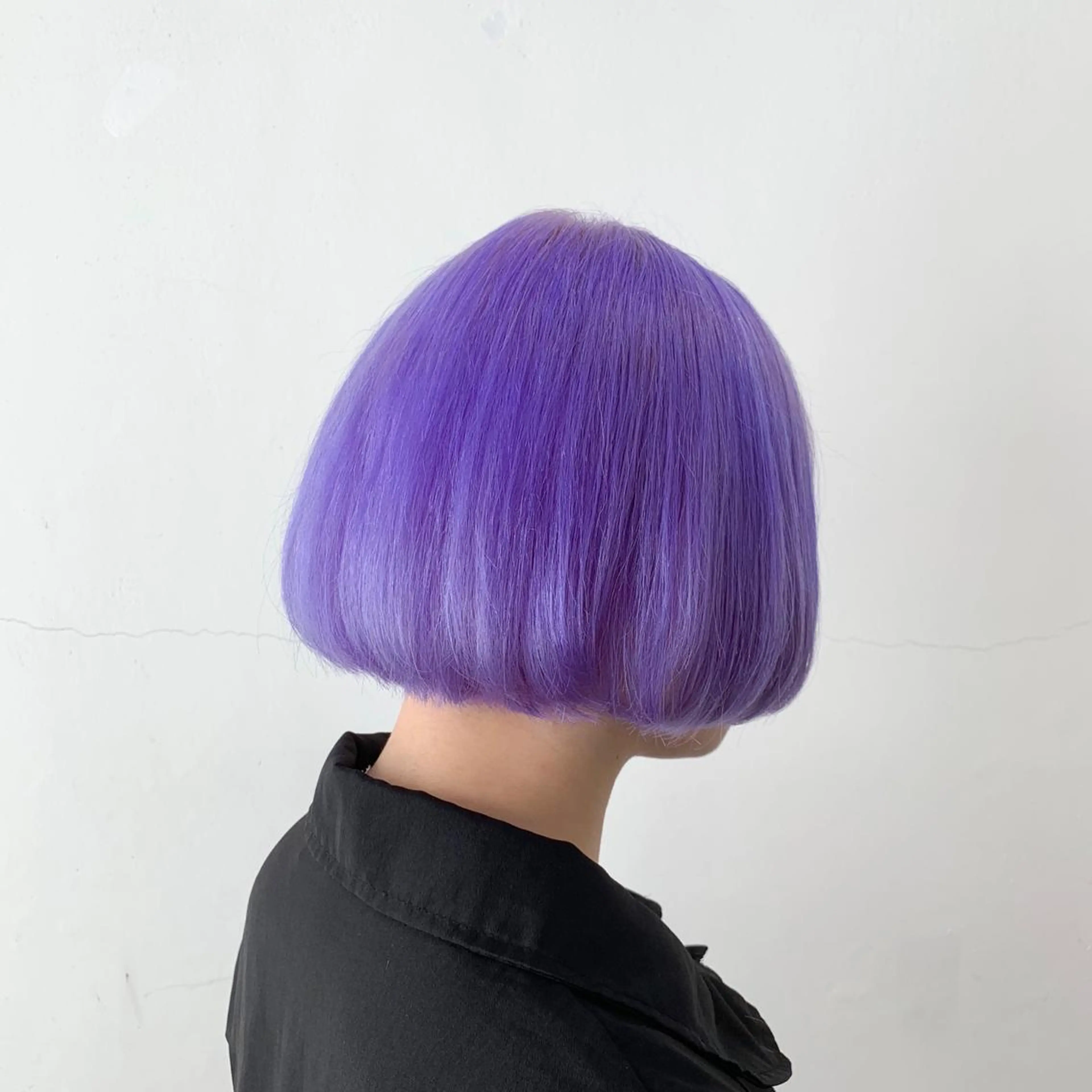 ショート カラー ヘアアレンジ ブリーチ ケアブリーチ パープルカラー ボブ トリートメント ヘアカラー トリートメント THE./ブリーチ 透感カラー/髪質改善のヘアスタイル