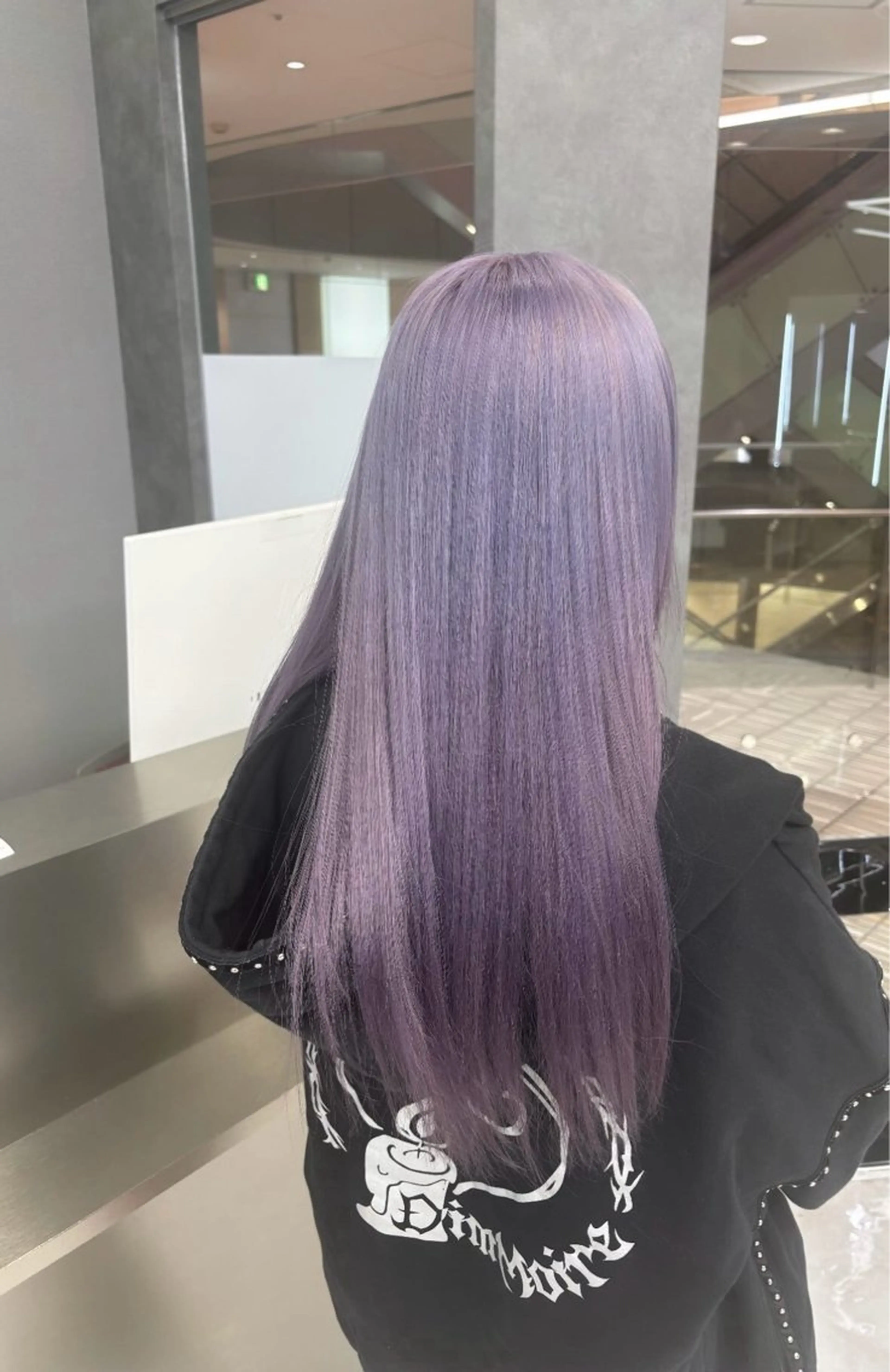 ロング カラー ヘアカラー トリートメント ハッシュカット/ ミルクティー/ みうのヘアスタイル