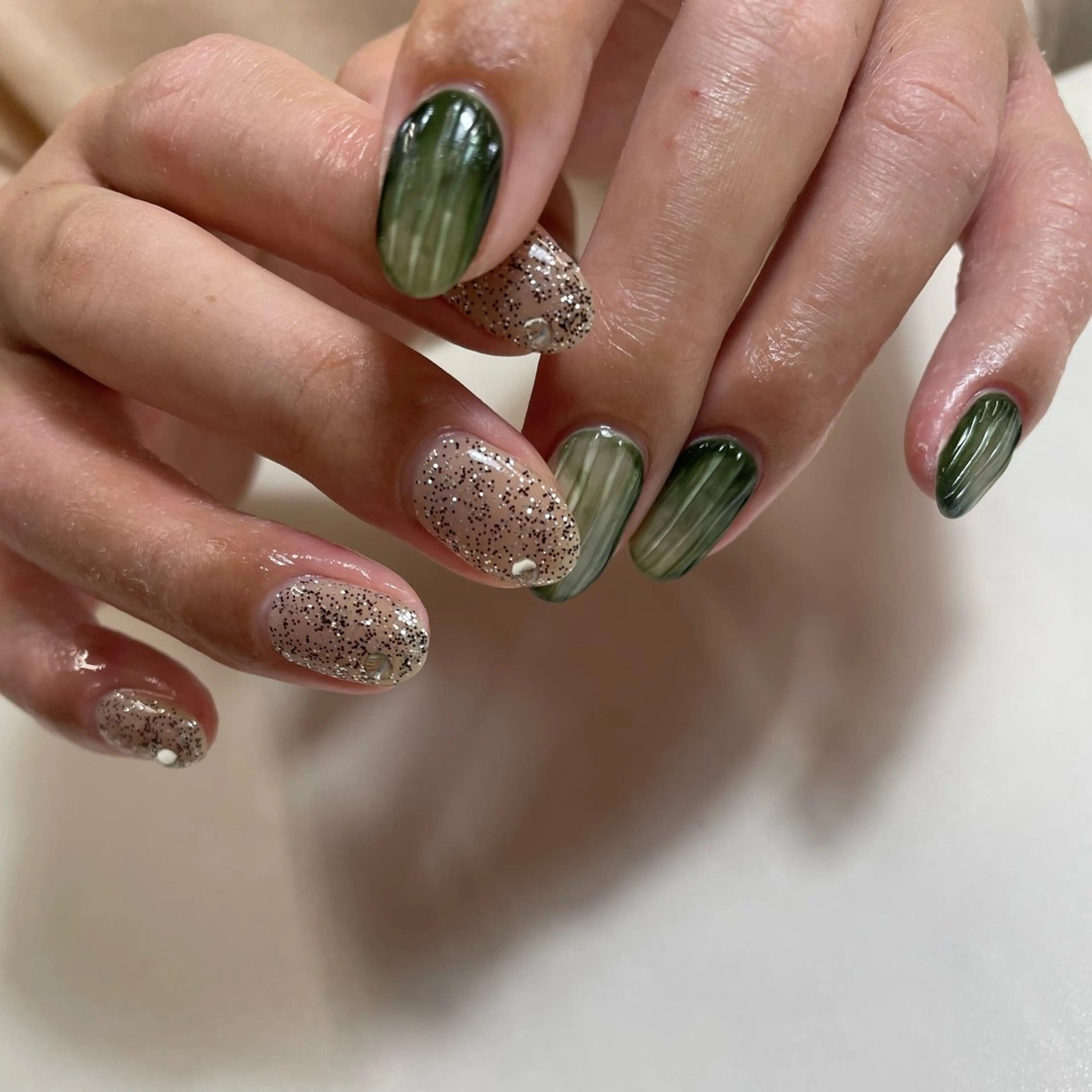 5本art nail / nuance nail /オフ無/有の写真