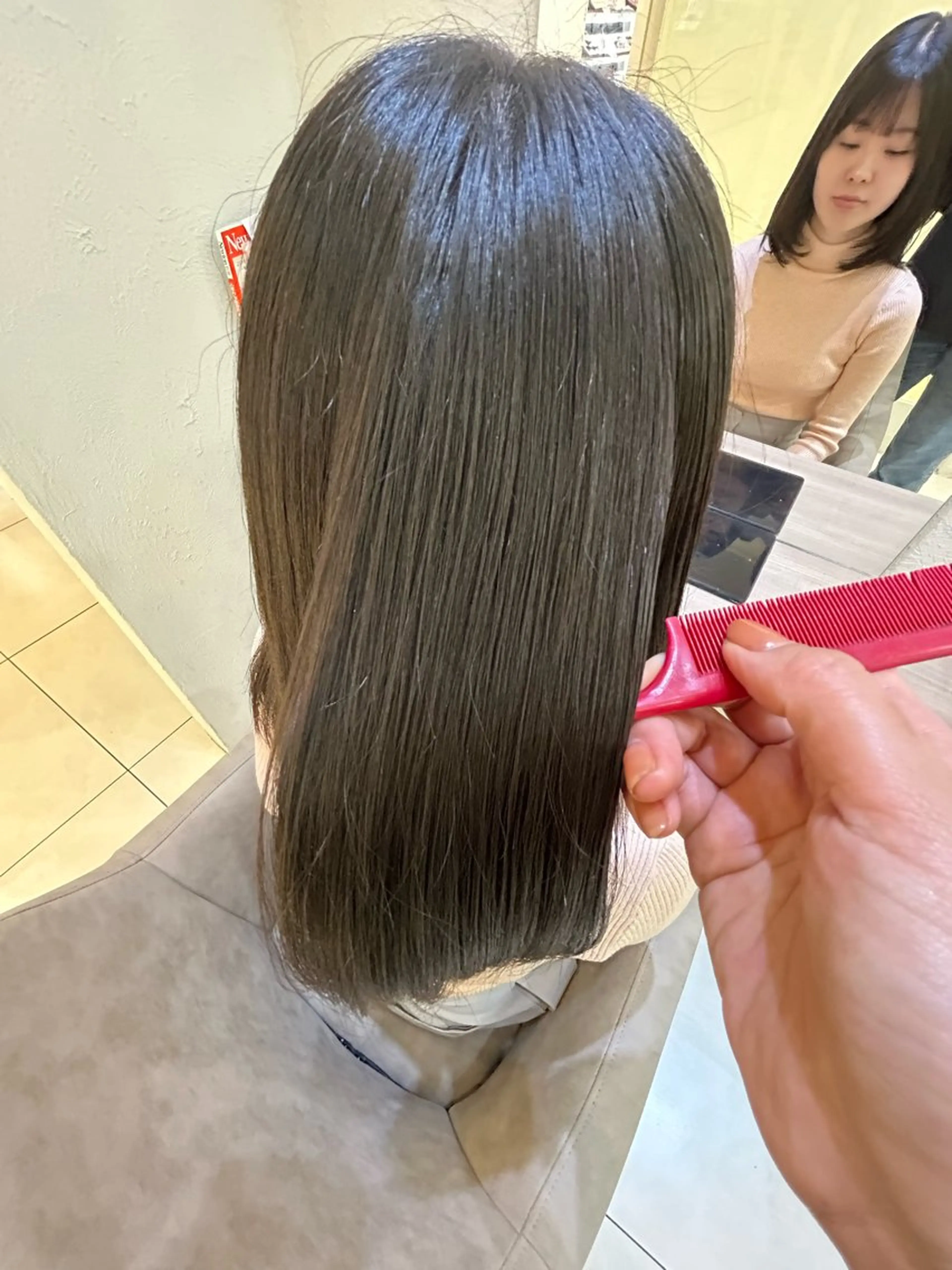 セミロング カット トリートメント 縮毛矯正/髪質改善/ 艶髪ササキナツミのヘアスタイル