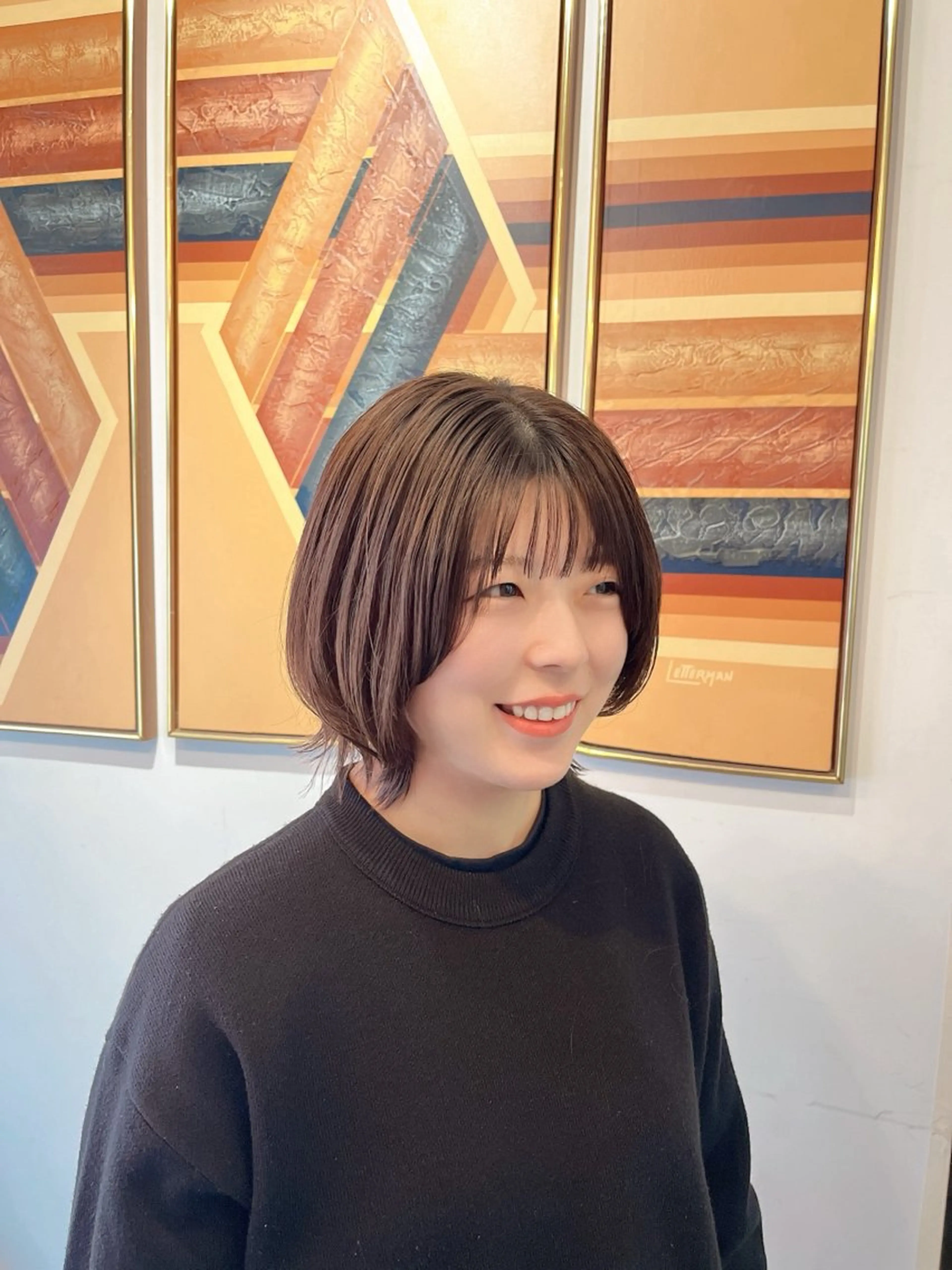 ショート カラー カット ヘアカラー トリートメント sign hair 鈴木 りん🍓のヘアスタイル