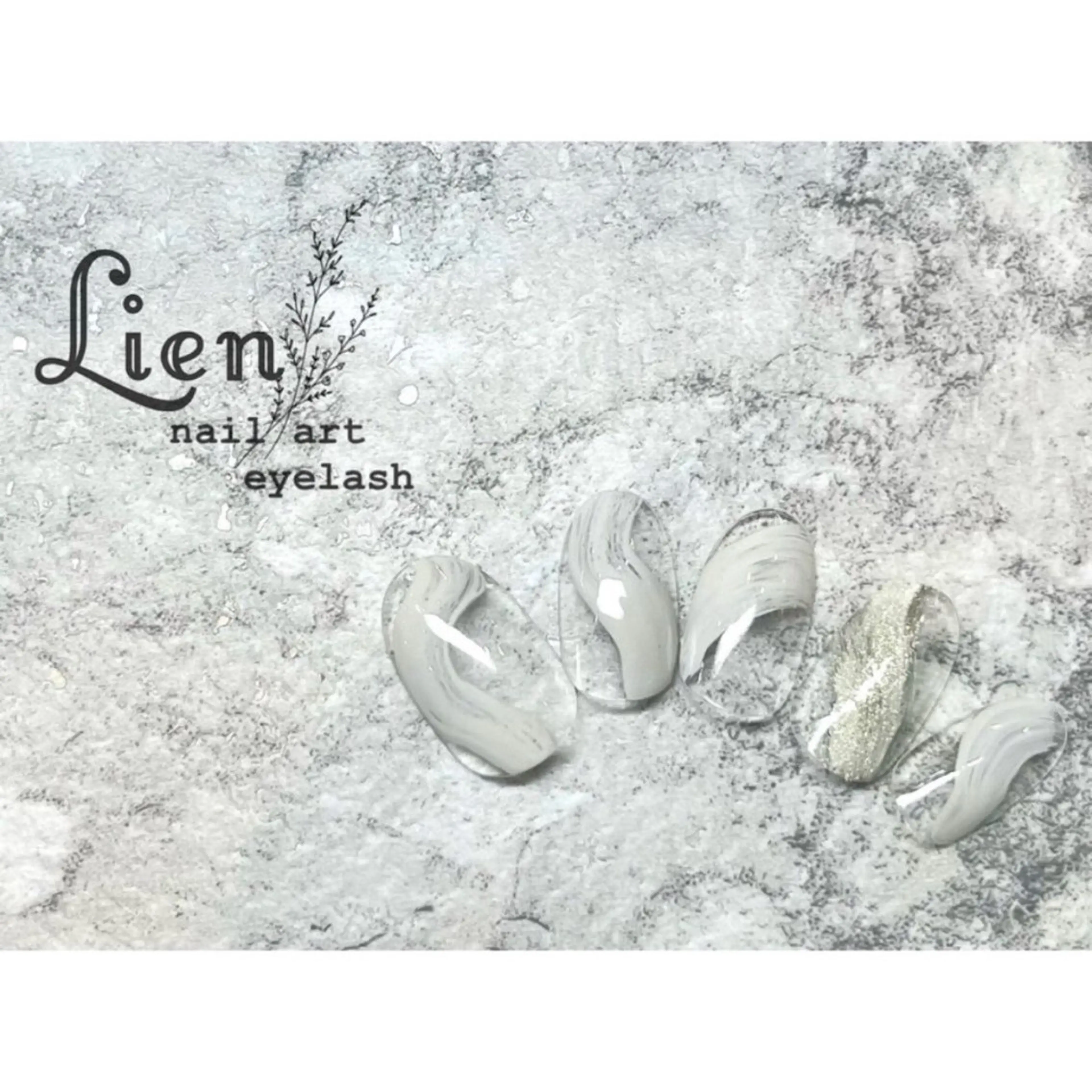 ネイル クリアネイル ニュアンスネイル Lien 川崎店のネイルデザイン