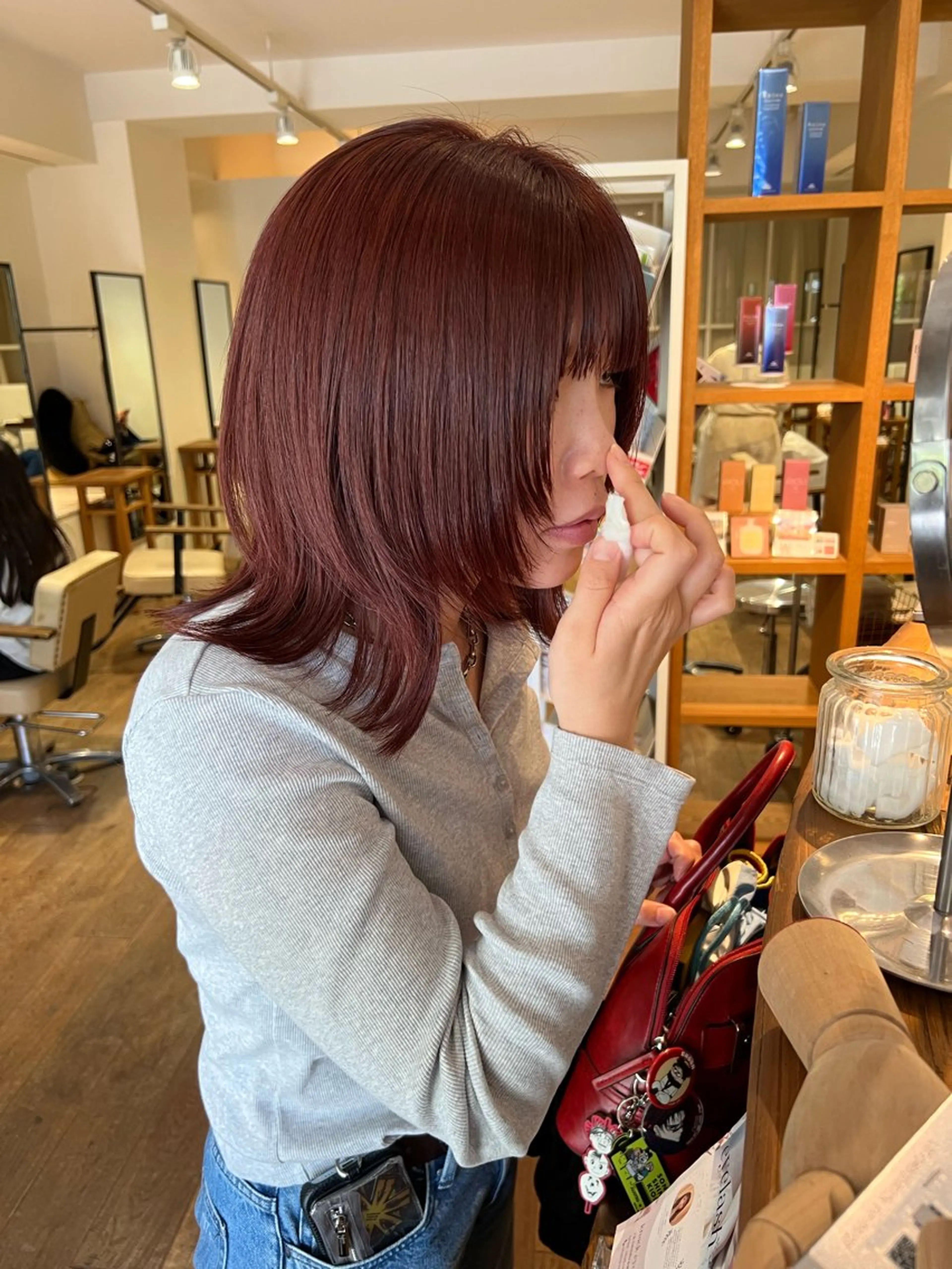 ミディアム KNACK/天王寺 美容室/レイヤーのヘアスタイル