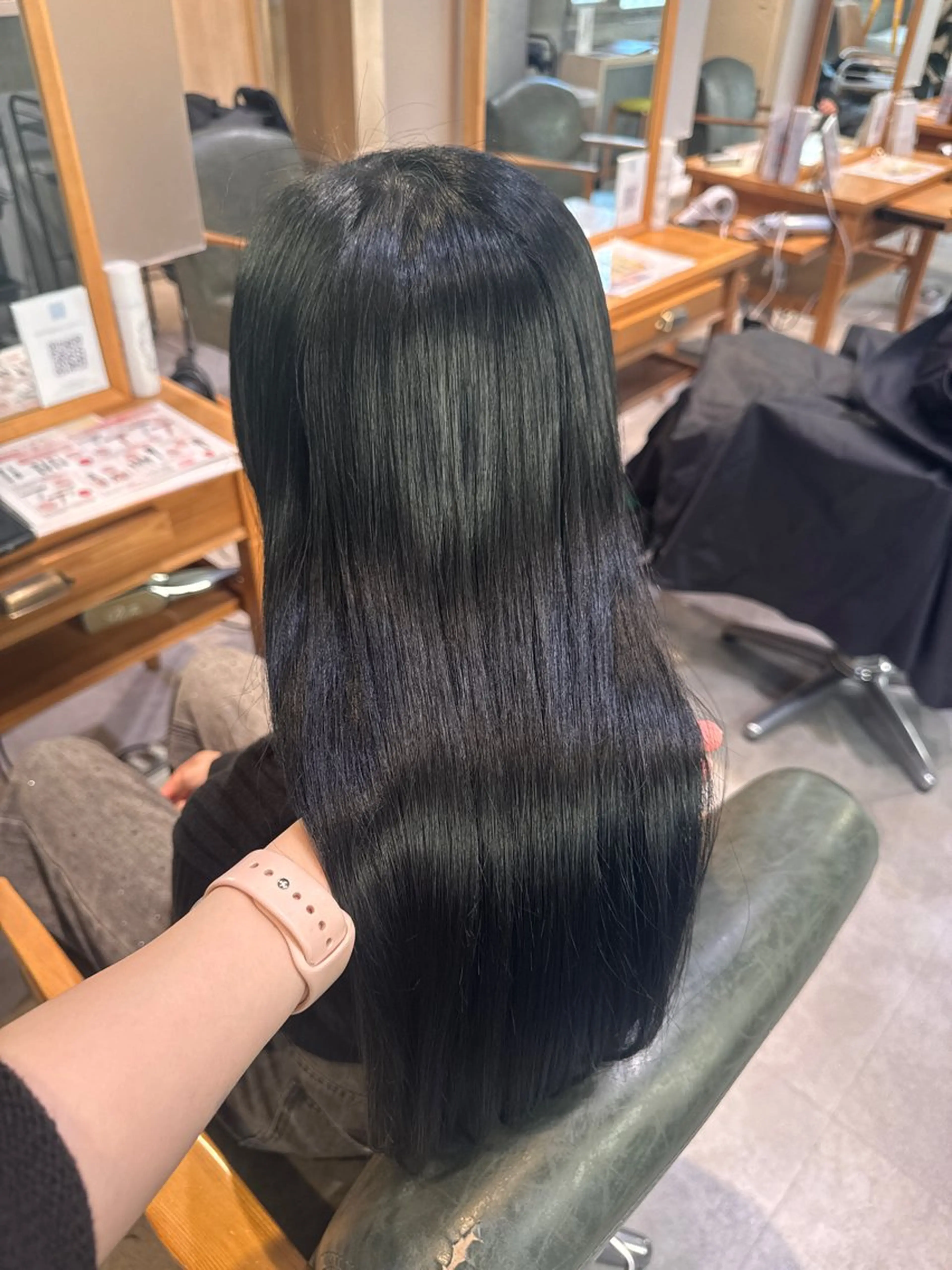 ロング カラー ヘアカラー トリートメント 韓国スタイル /一那のヘアスタイル