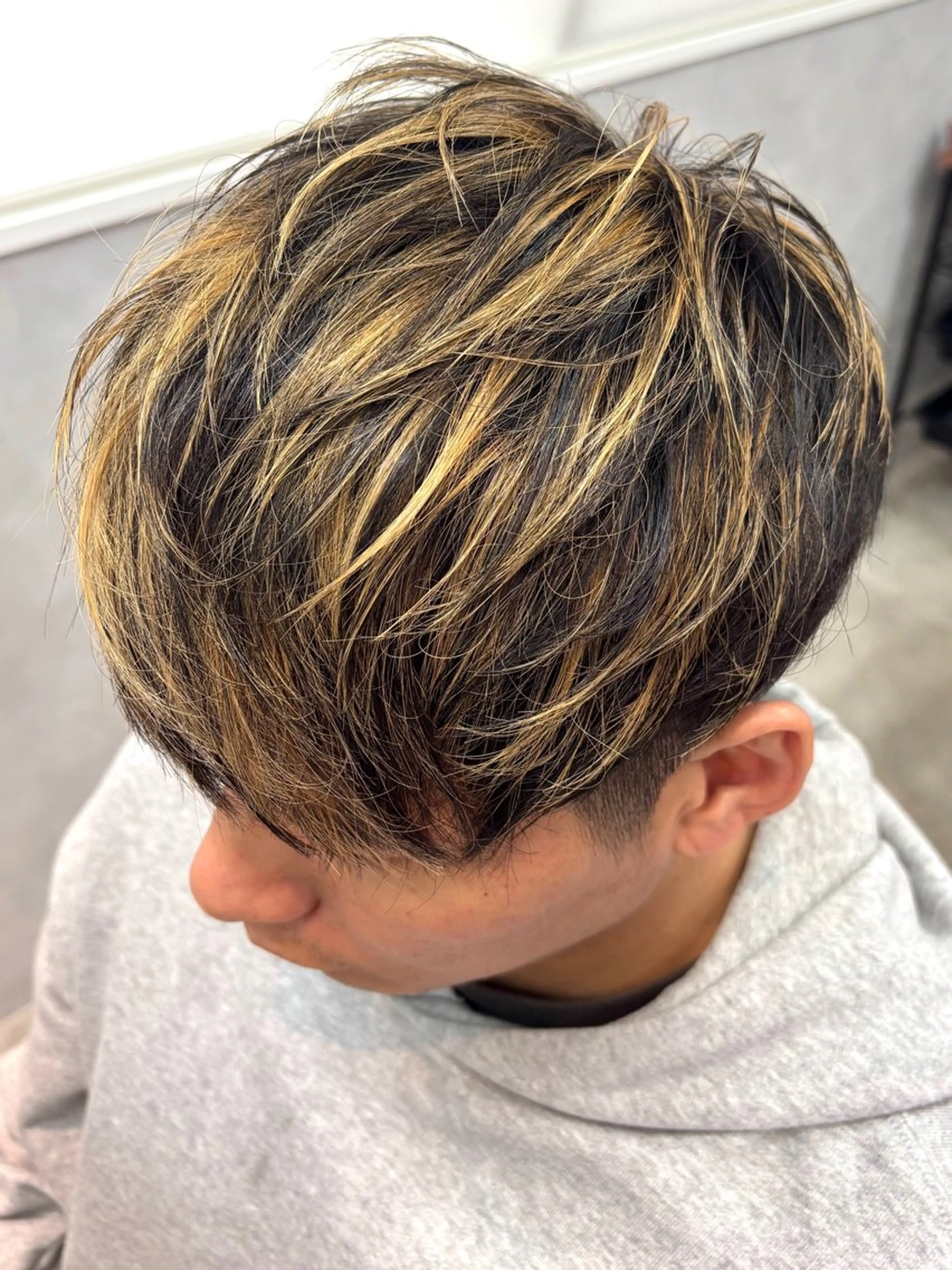 ショート メンズ カット ヘアカラー Miura Kaitoのヘアスタイル