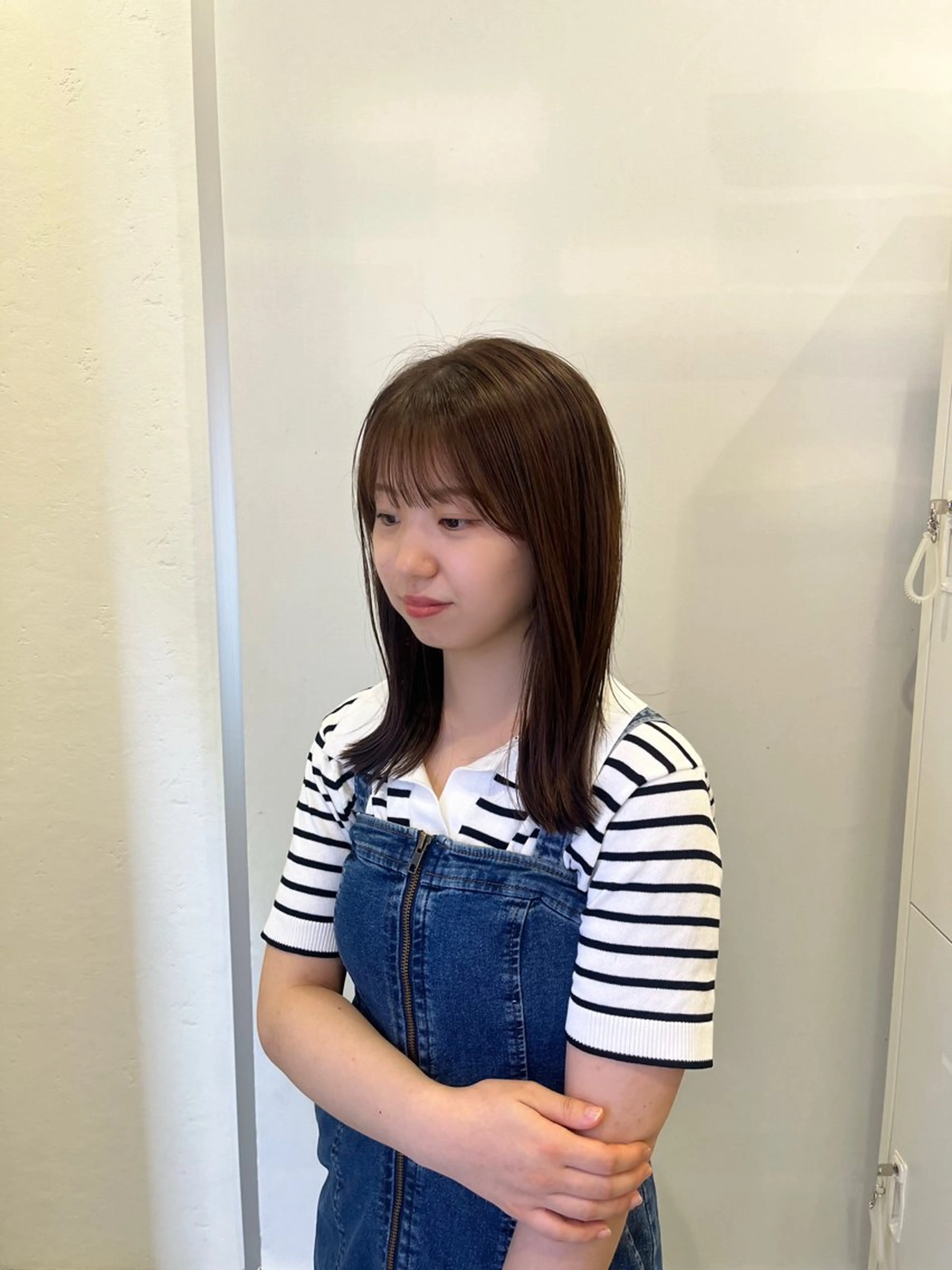 ミディアム レイヤーカット 甲子園口　RINのヘアスタイル