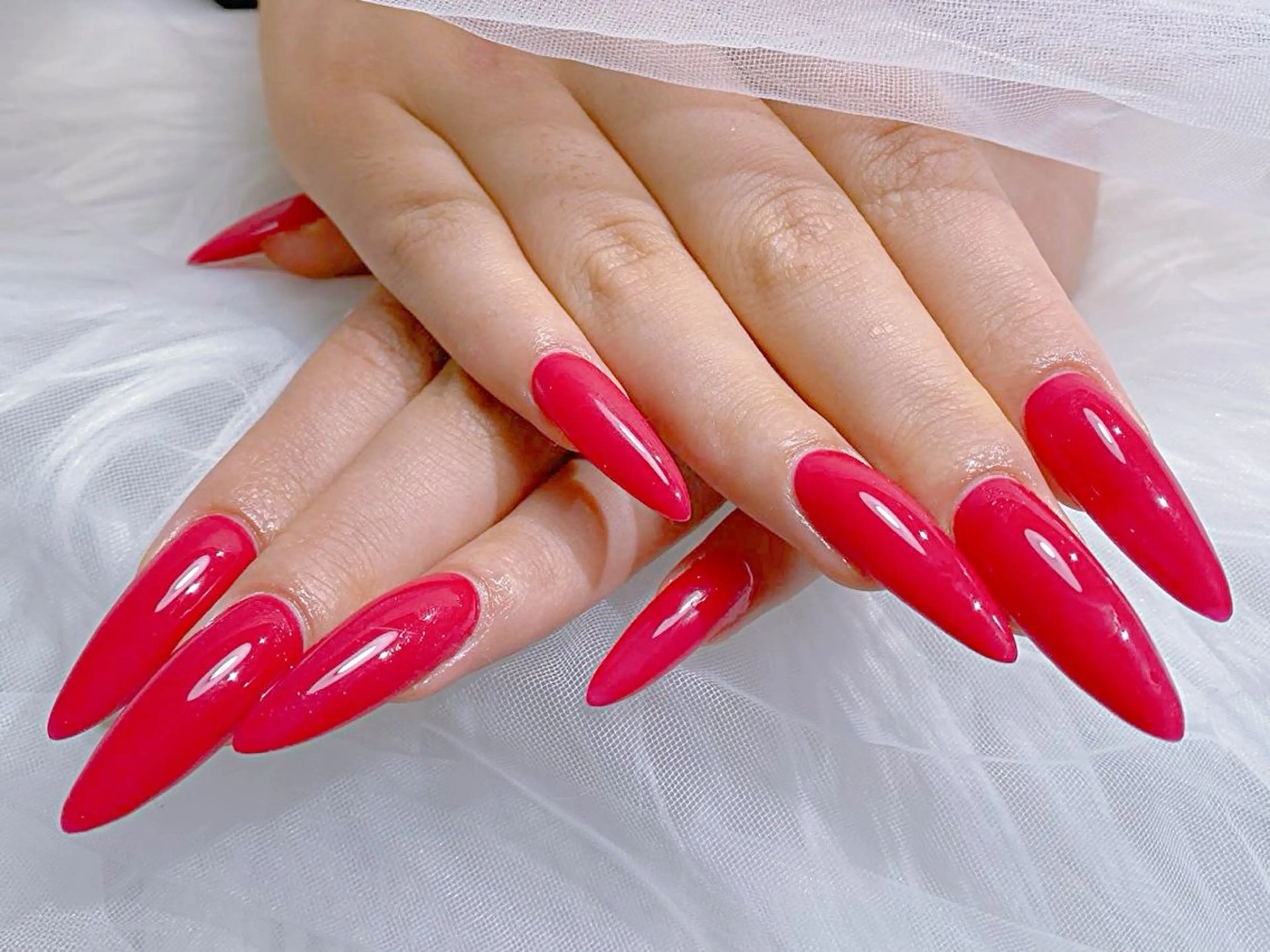 ネイル アートネイル 桜ネイル フレンチネイル ガラスフレンチ グラデーション ハンドネイル ハンドケア 🌈 Laule'aのネイルデザイン