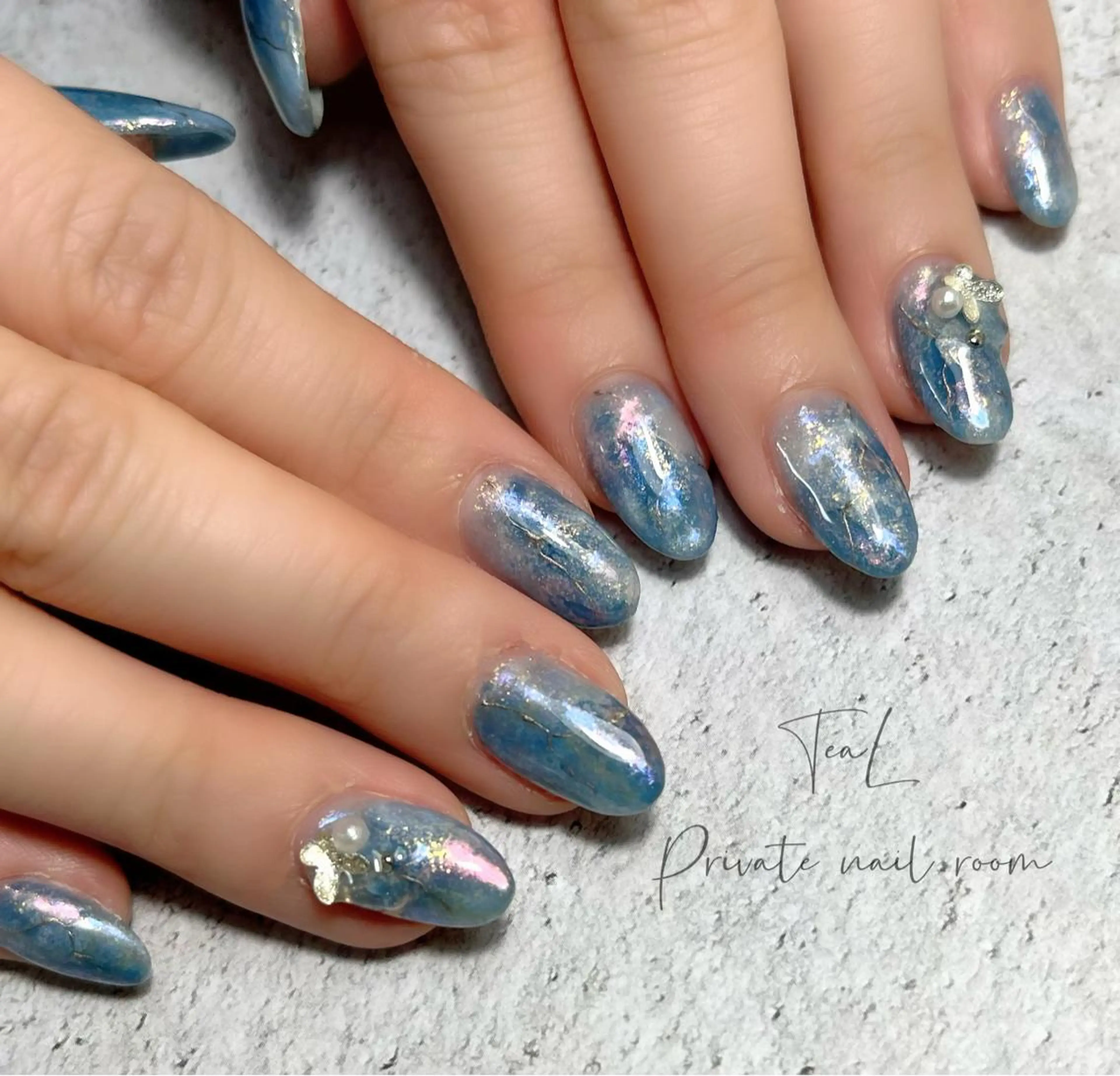 ネイル ニュアンスネイル 春ネイル TeaL nailのネイルデザイン