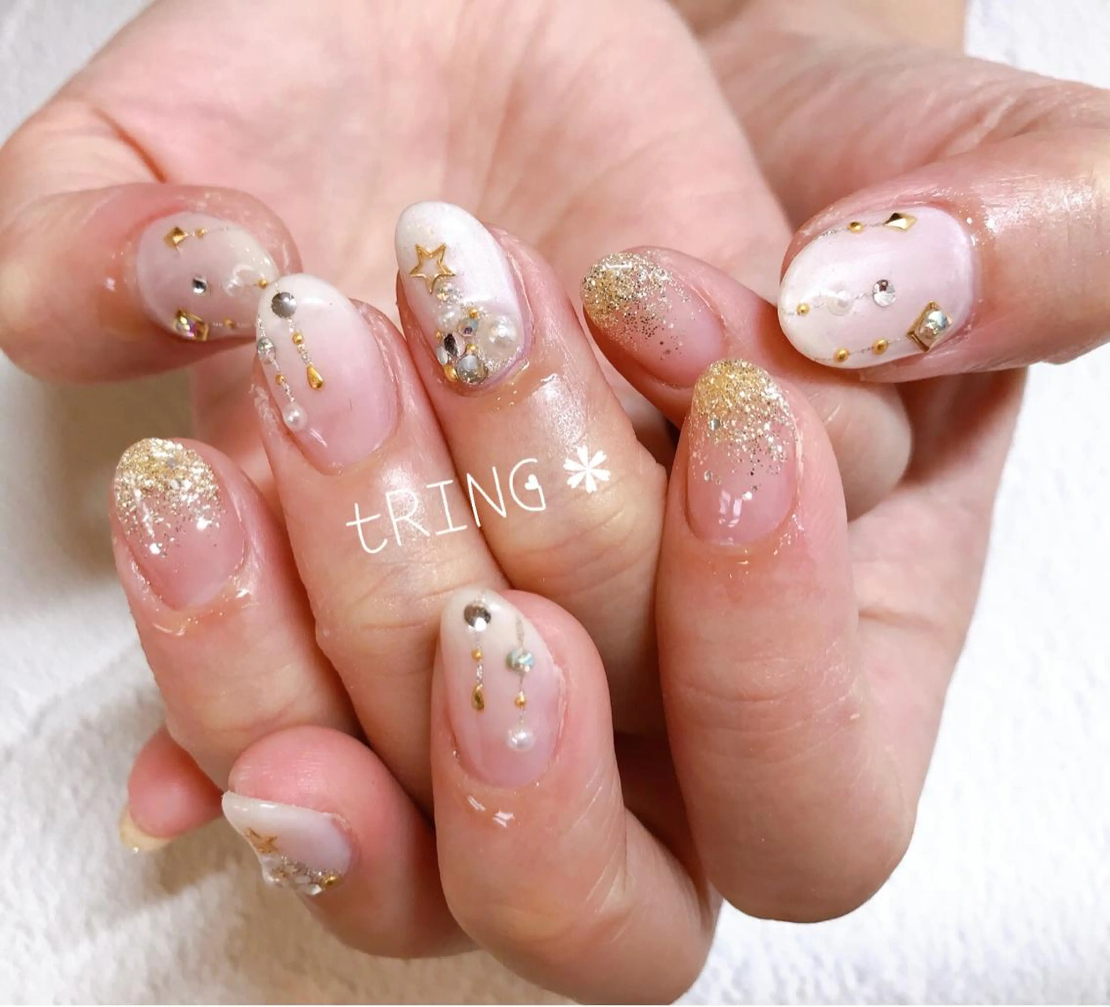 ネイル ハンドネイル tRING＊ しいの木台のネイルデザイン