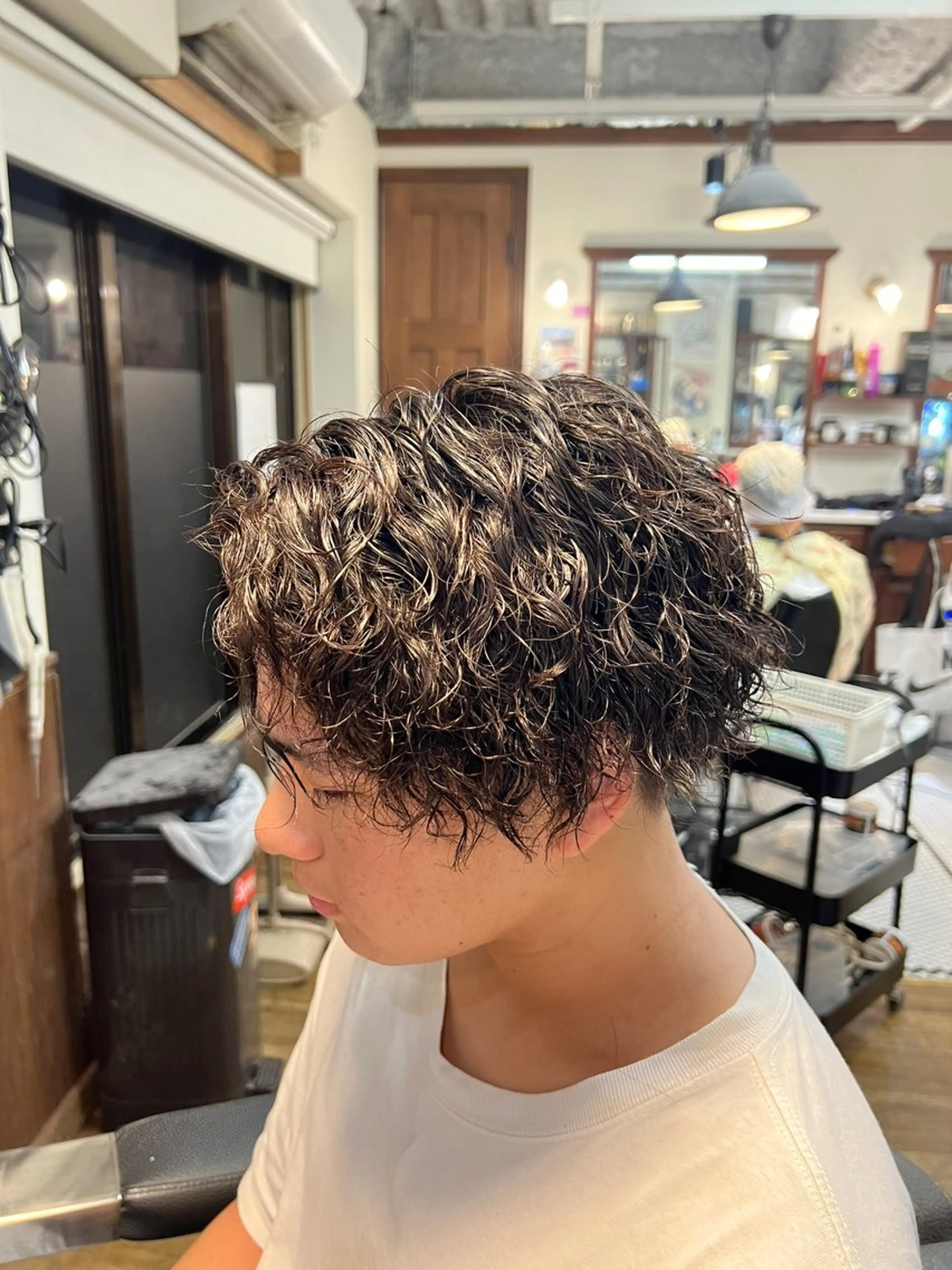 メンズ メンズパーマ カット パーマ NeuerBarber所属・天王寺/阿倍野 バーバー　もっくんのヘアスタイル