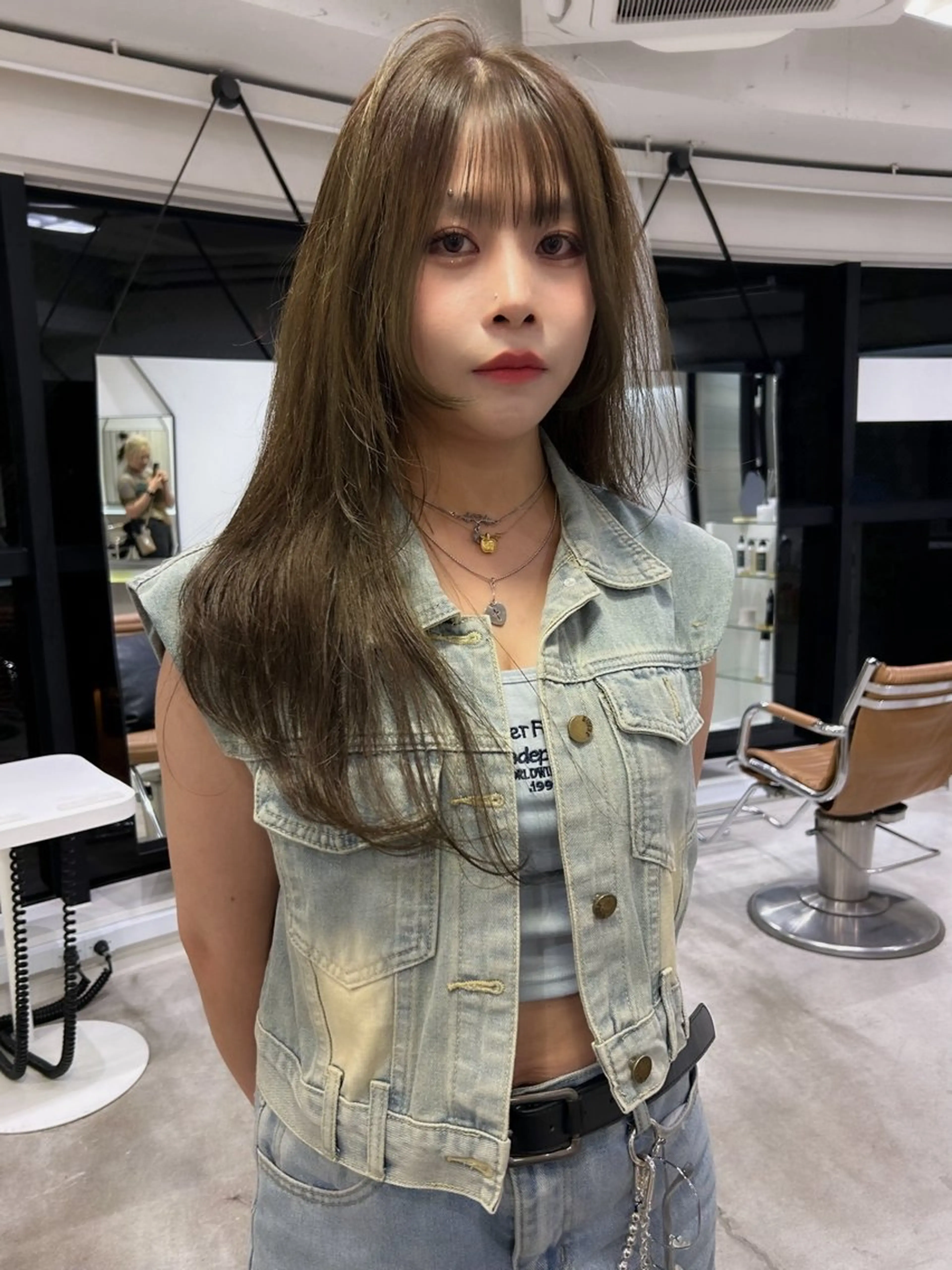 ロング 透明感カラー 莉々子のヘアスタイル