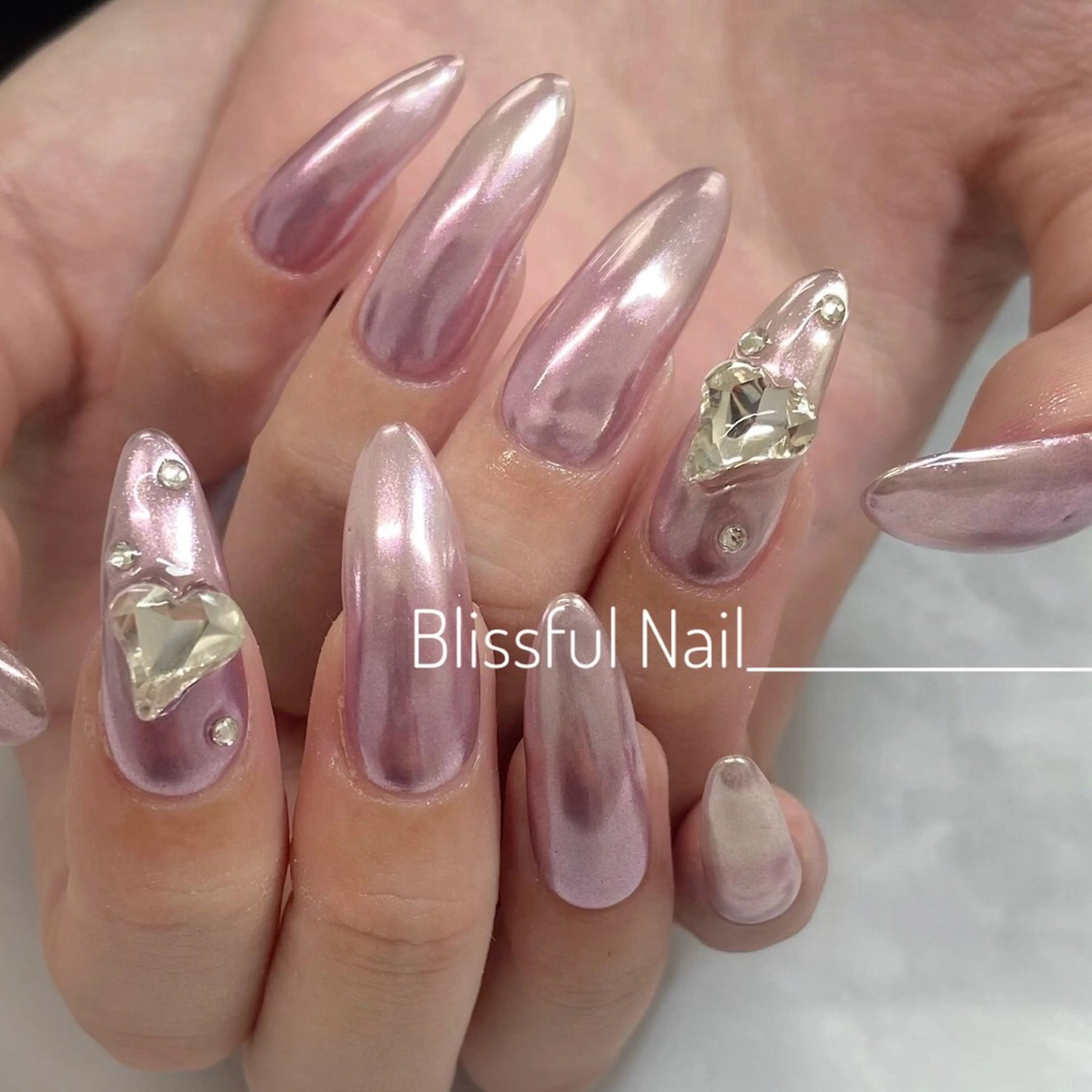 ハンドジェル💅【ミラーorオーロラ、ワンカラー♡】※クリアベースの写真